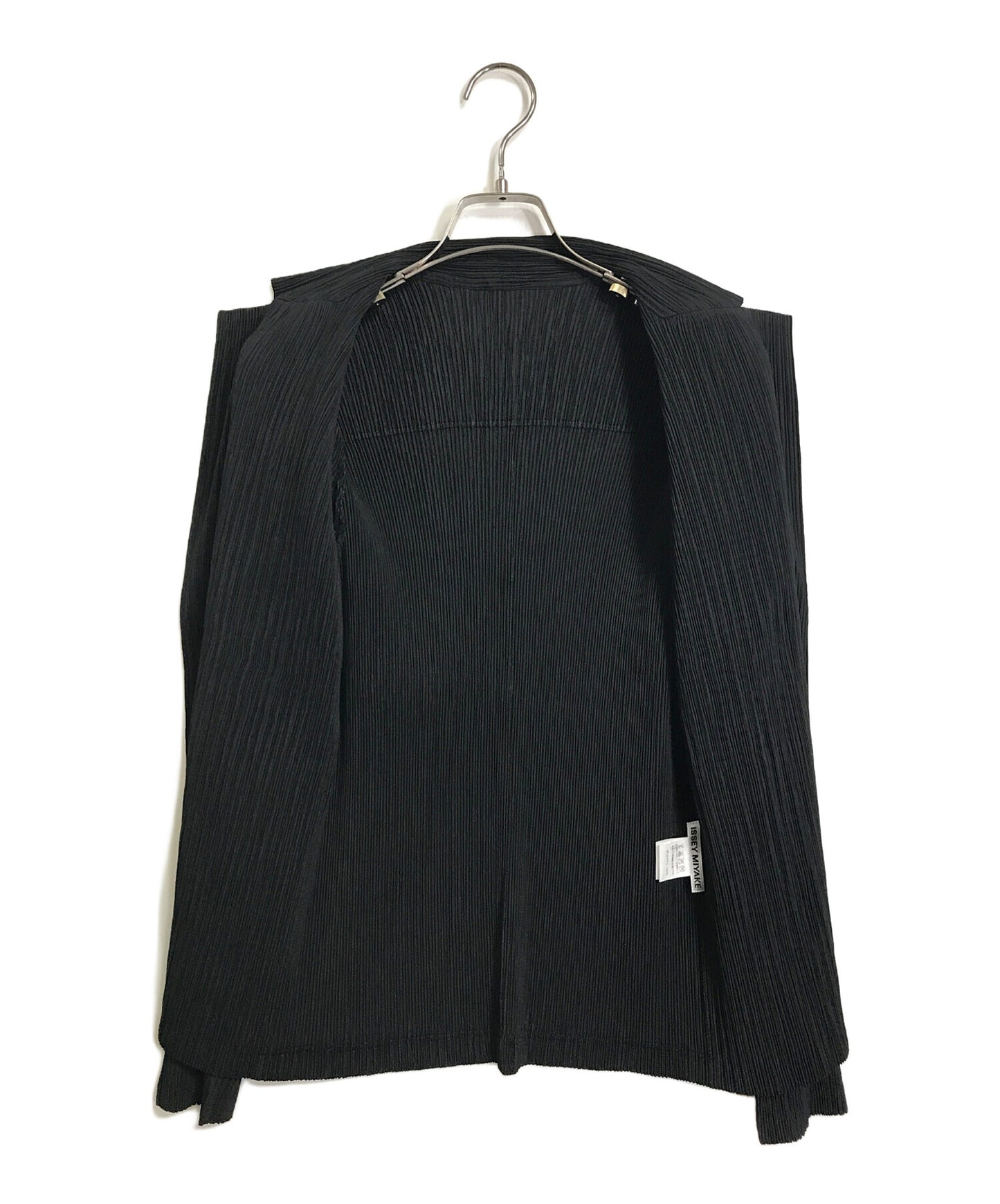 [Pre-owned] ISSEY MIYAKE Pleated shawl collar jacket 3B design jacket with pockets Winter 09 IM94FD427