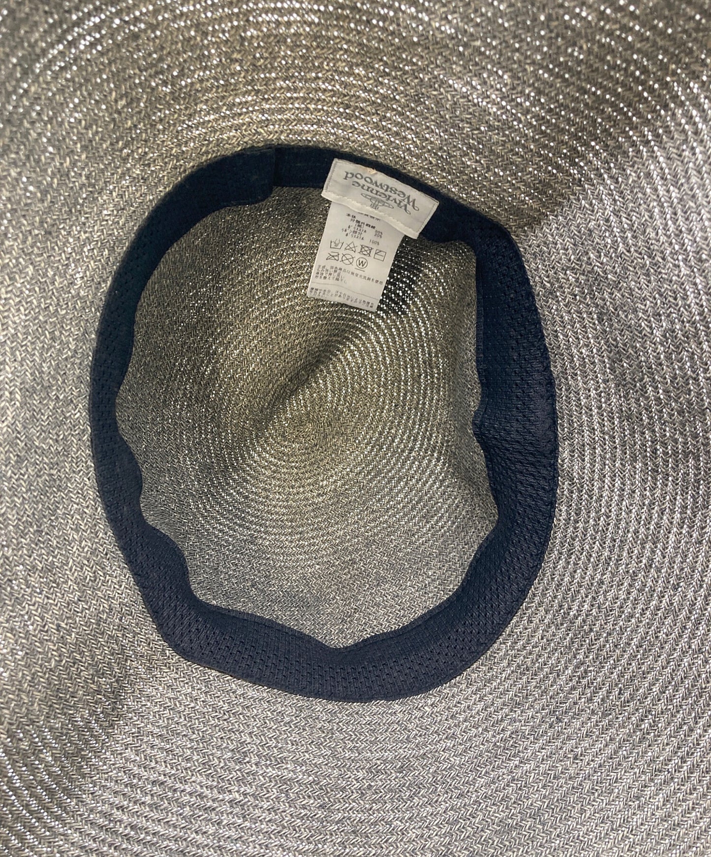 [Pre-owned] Vivienne Westwood Straw Hat Paper Hat - Made in Japan