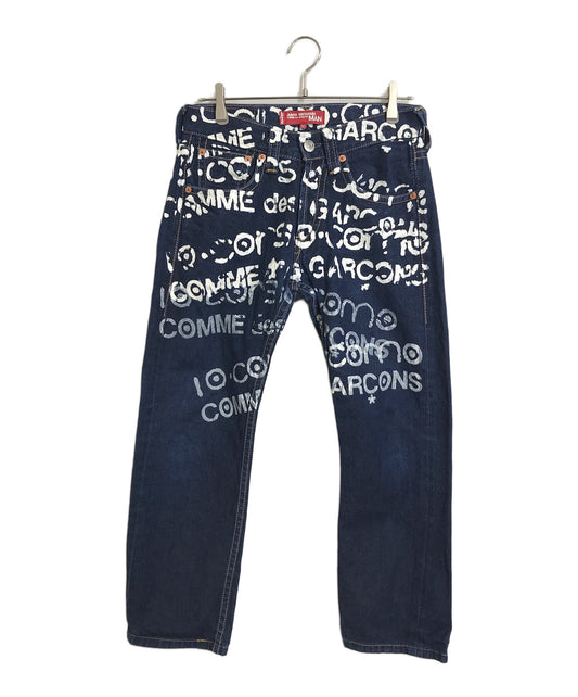 [Pre-owned] JUNYA WATANABE COMME des GARCONS painted denim pants 03AW 10 corso como design pants denim pants SK-P201