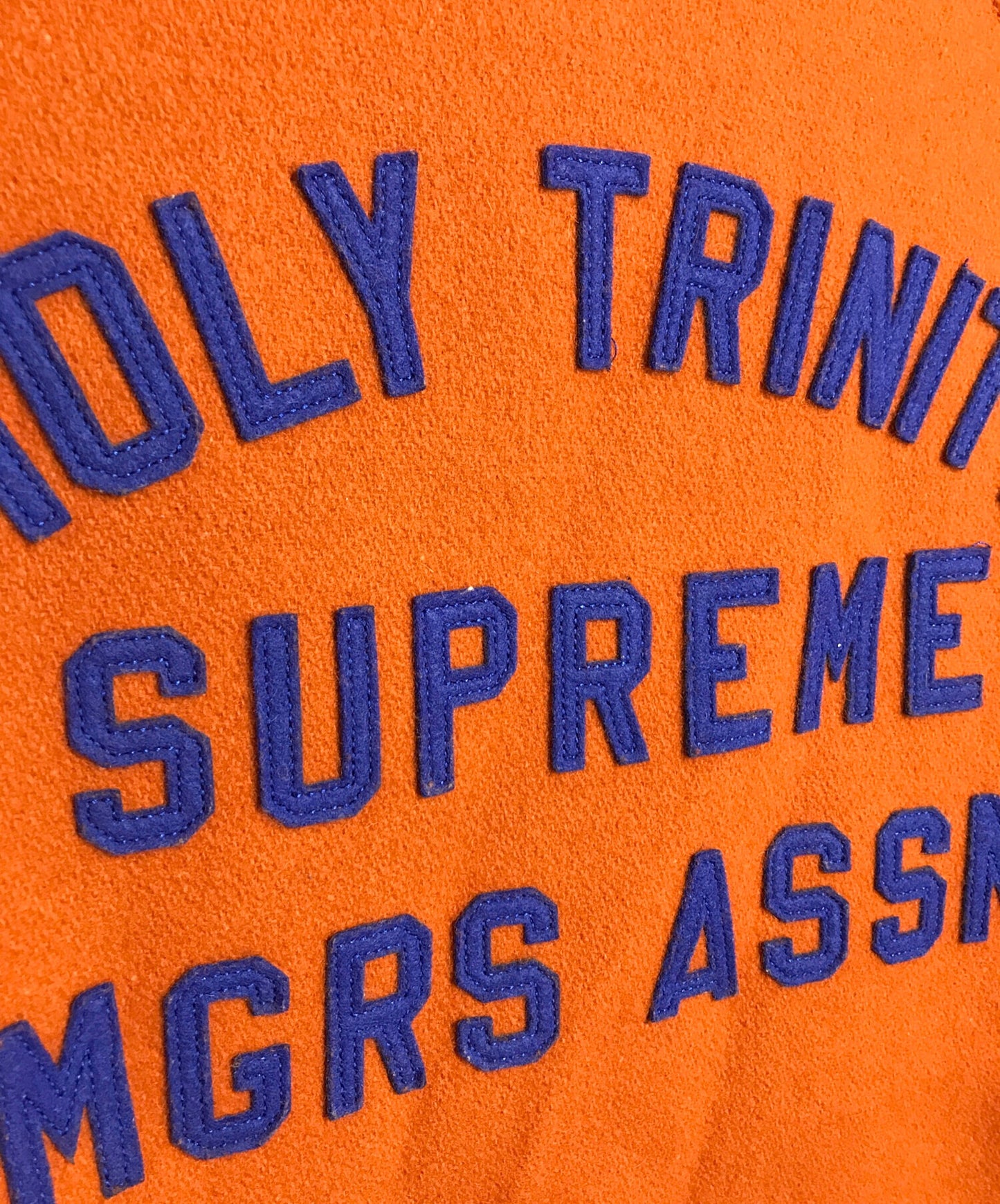 [Pre-owned] SUPREME 11AW HOLY TRINITY Jacket S Logo Wool Varsity Jacket