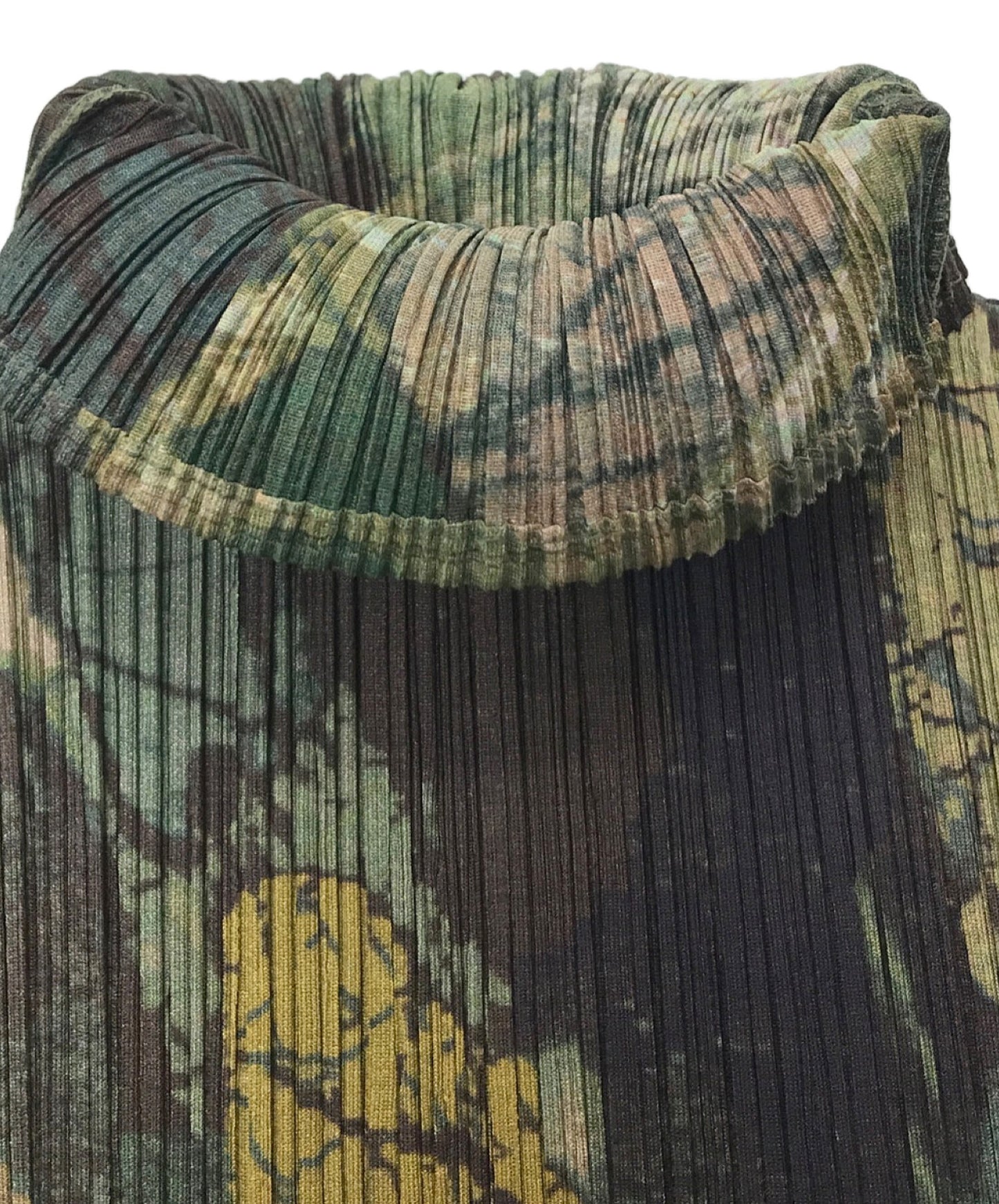 [Pre-owned] PLEATS PLEASE Allover patterned high-neck pleated cut and sewn pleated blouse Made in Japan PP74-JK504