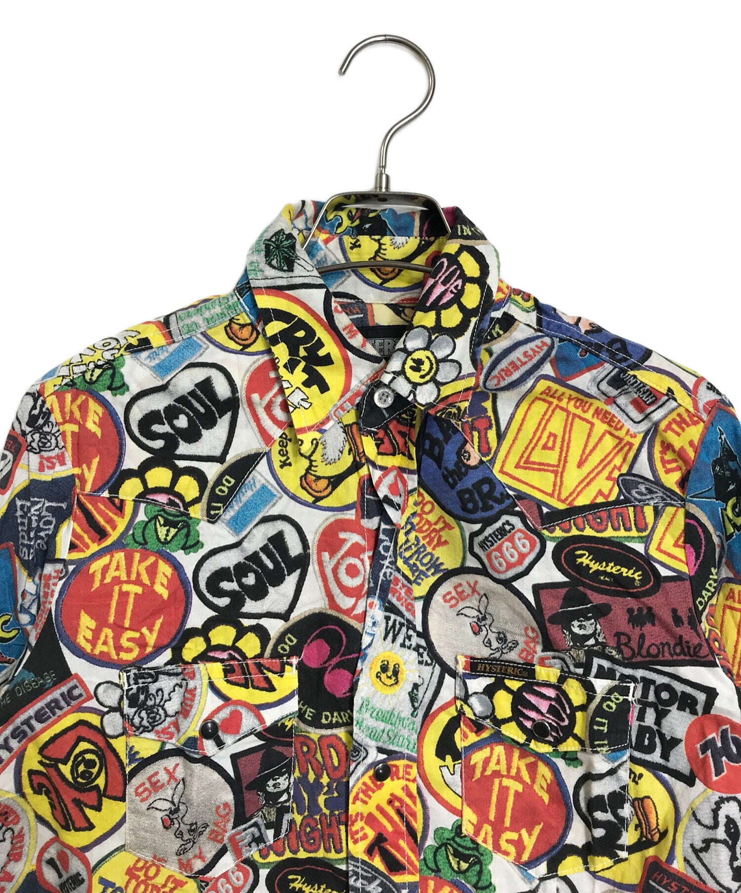 [Pre-owned] Hysteric Glamour His Girl His Bear shirt 2AH-9580