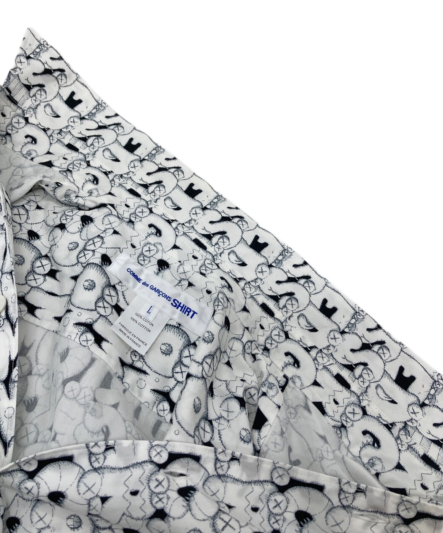 [Pre-owned] COMME des GARCONS SHIRT Collaboration all-over pattern shirt 21AW Garson x Cowes FH-B029