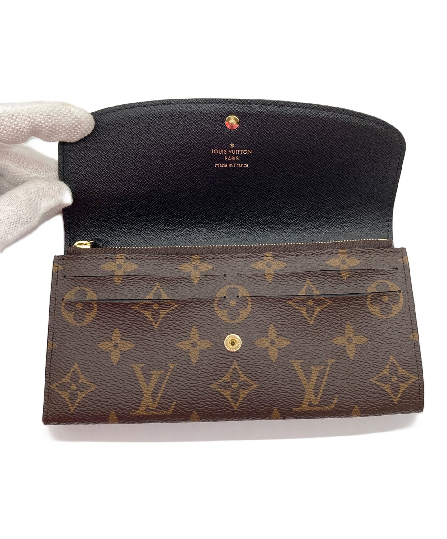 [Pre-owned] LOUIS VUITTON Long wallet Monogram reverse porte-feuille emilie M82157