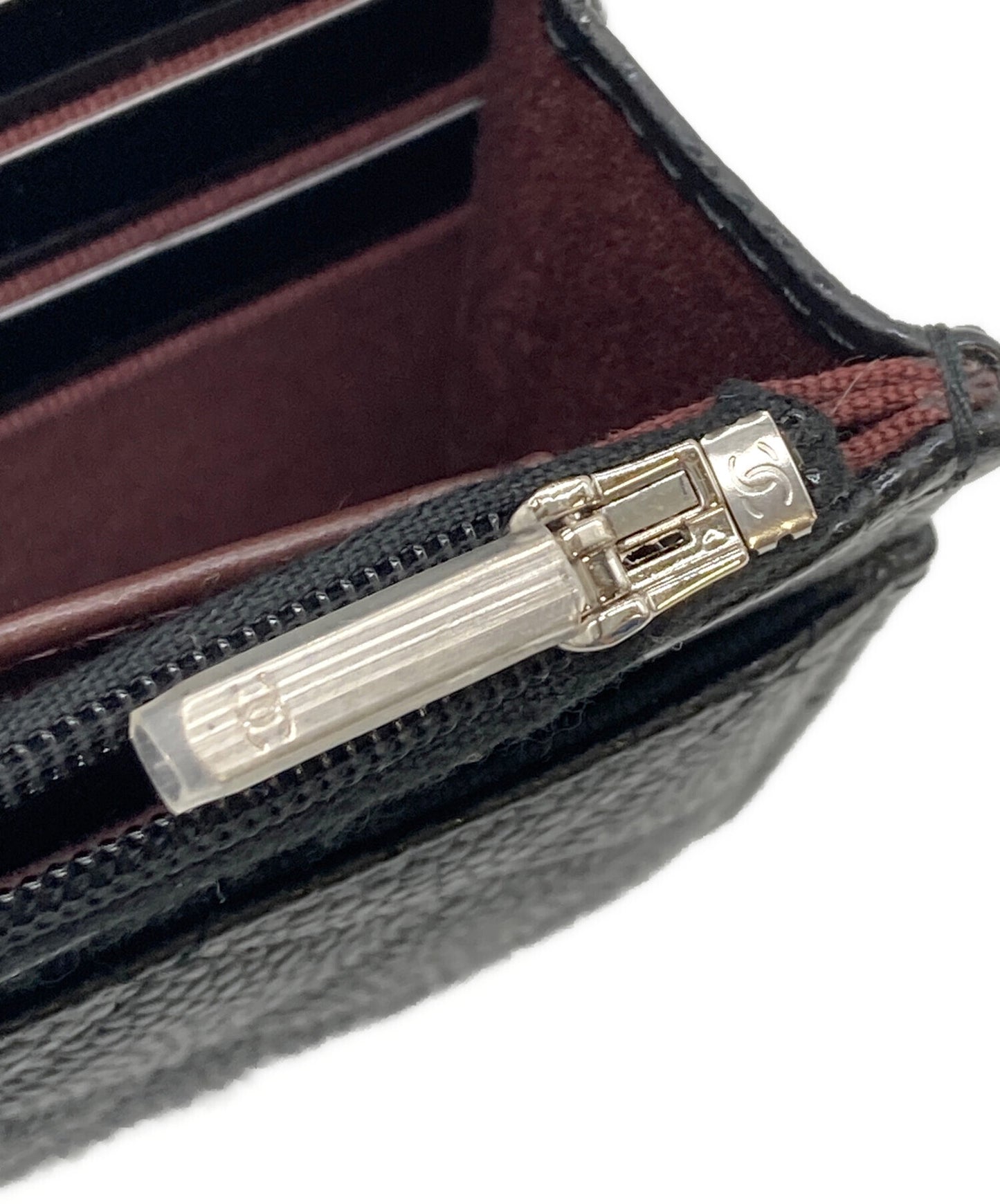 [Pre-owned] CHANEL Caviar skin matrasse chain wallet shoulder bag