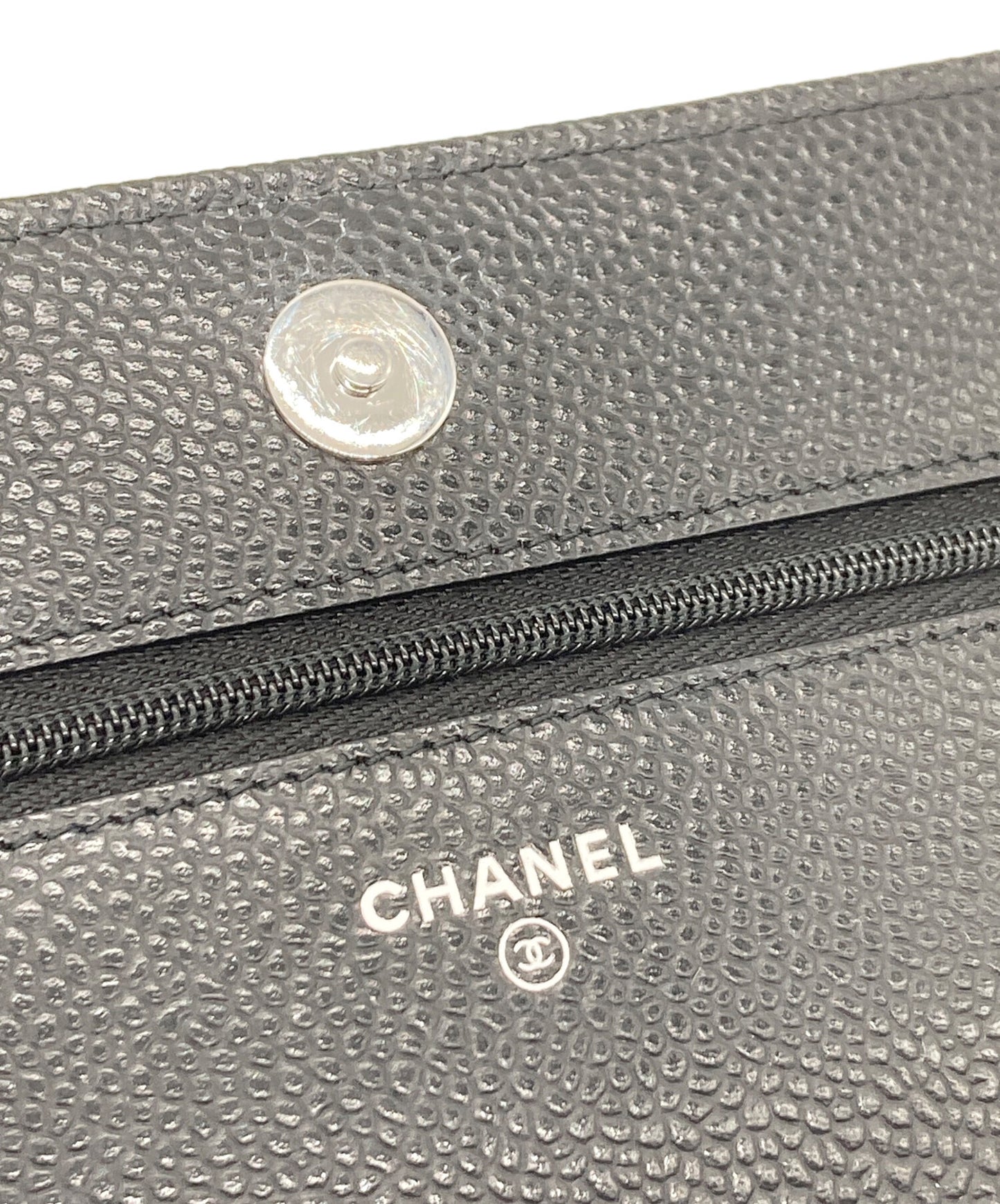 [Pre-owned] CHANEL Caviar skin matrasse chain wallet shoulder bag