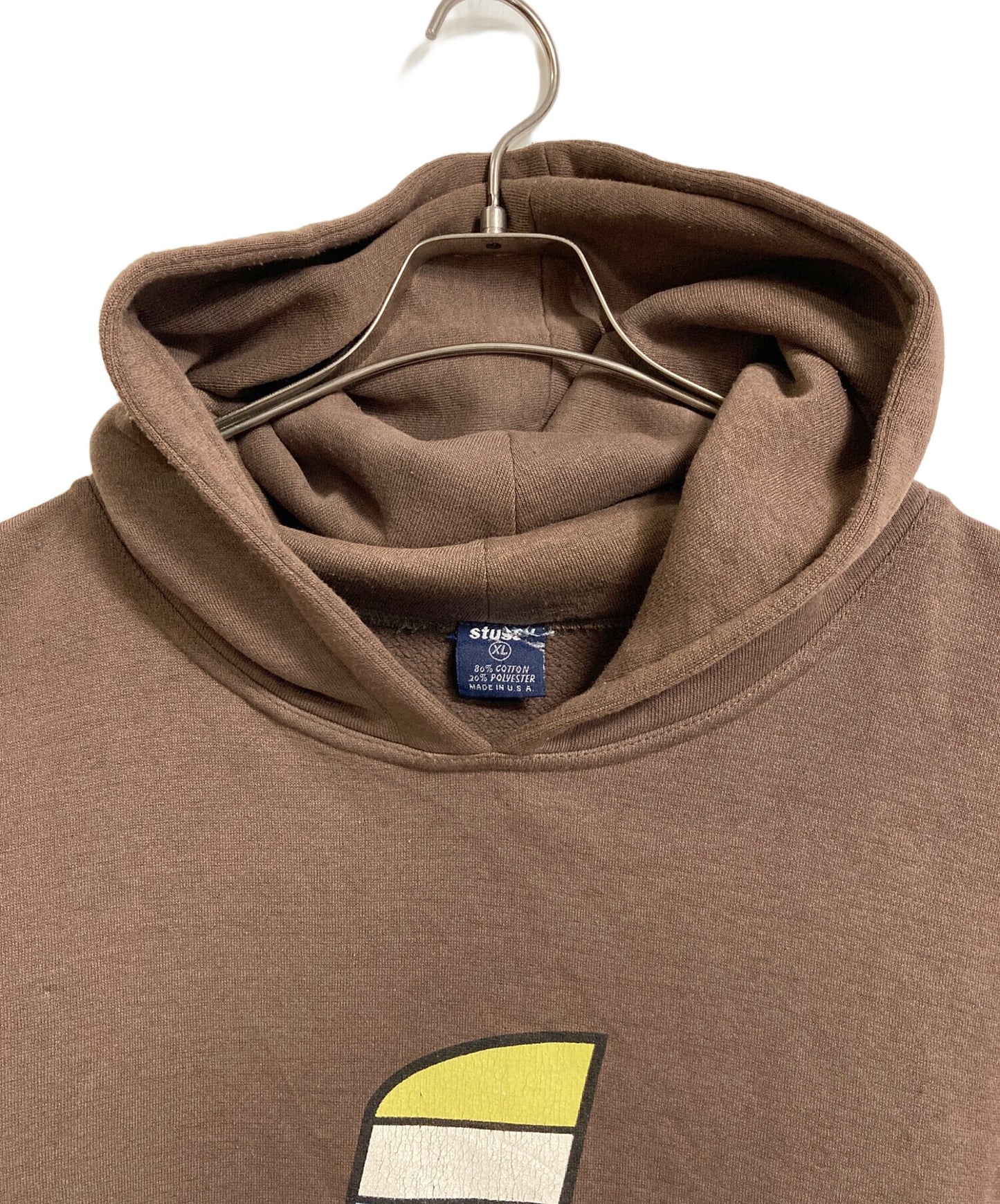 [Pre-owned] stussy Vintage 90's Double-Sided Printed Hoodie Hoodie, navy blue tag, old stussy, made in USA in the 90's.