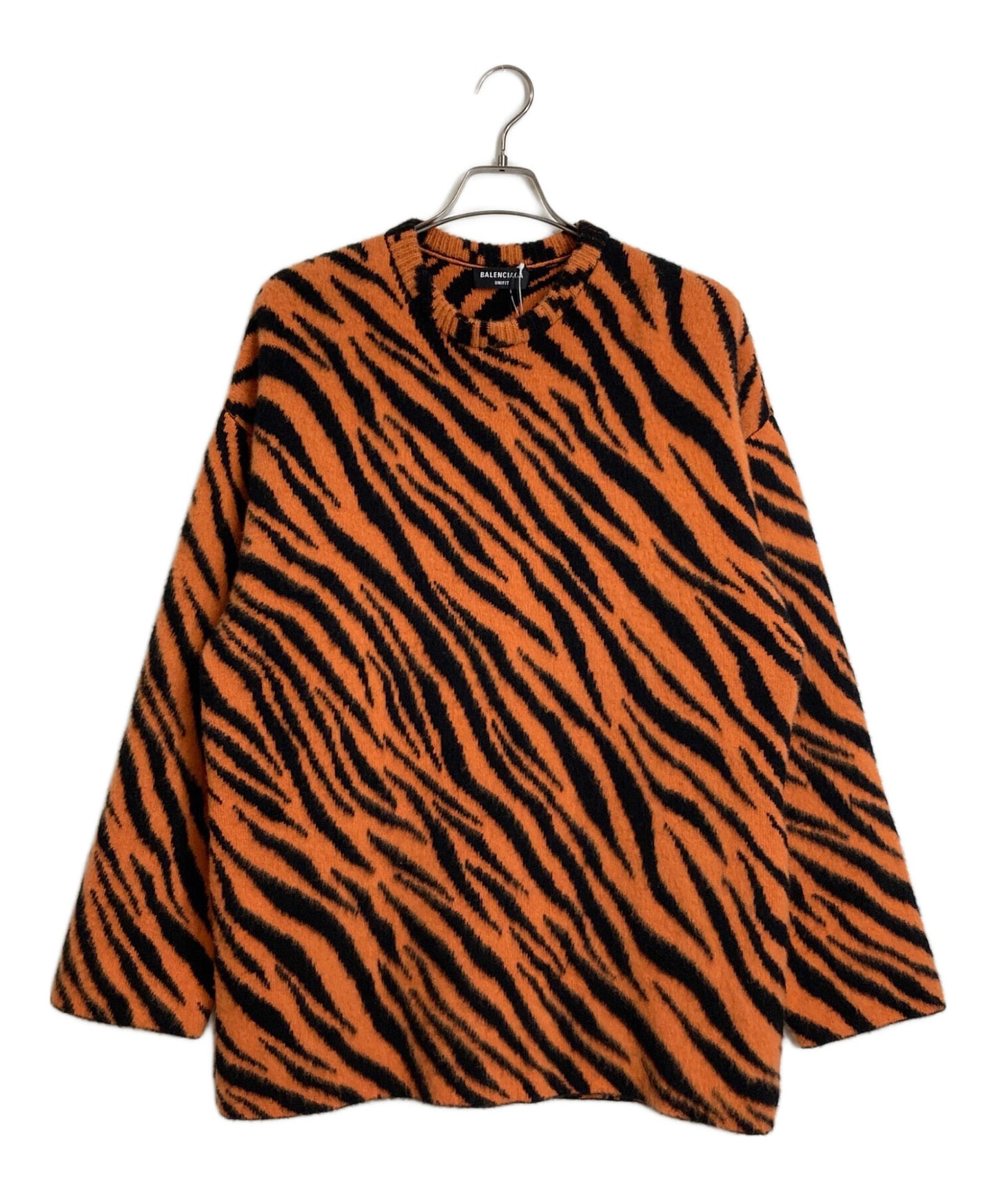 [Pre-owned] BALENCIAGA Tiger pattern knit Cashmere blend knit 95% cashmere 682239 T7170