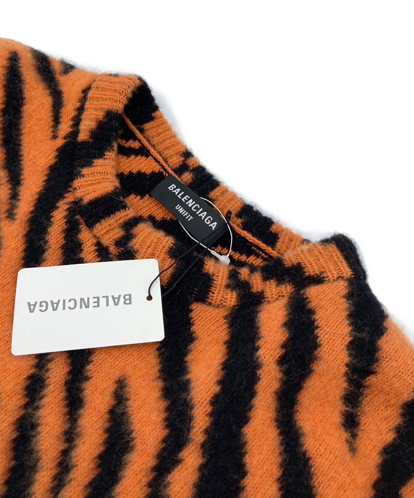 [Pre-owned] BALENCIAGA Tiger pattern knit Cashmere blend knit 95% cashmere 682239 T7170