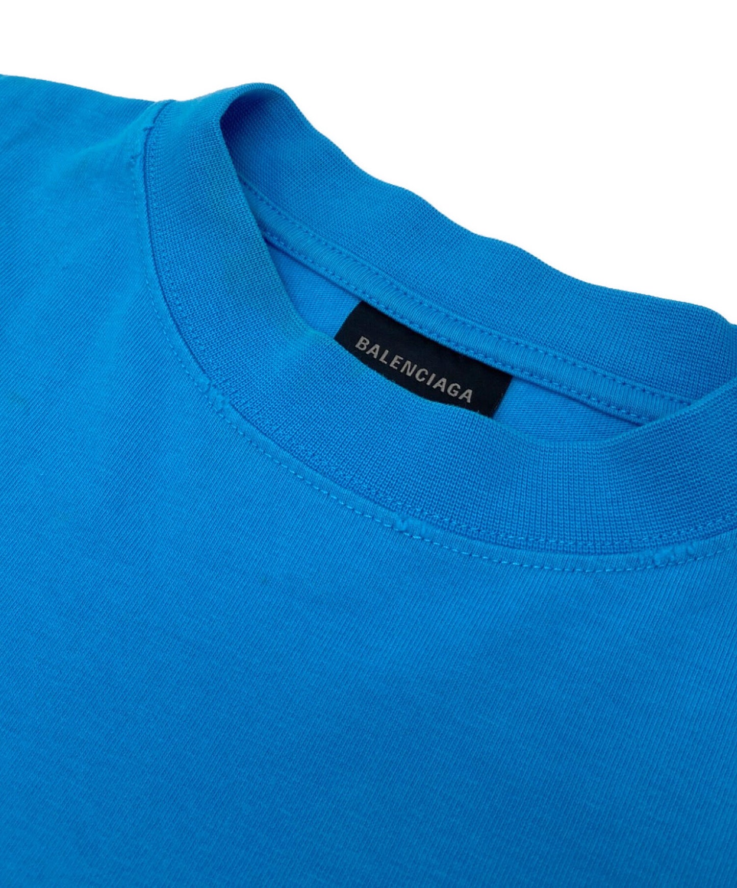 [Pre-owned] BALENCIAGA Campaign Logo Damaged Oversized Short-Sleeved T-Shirt 641675 TNVG5