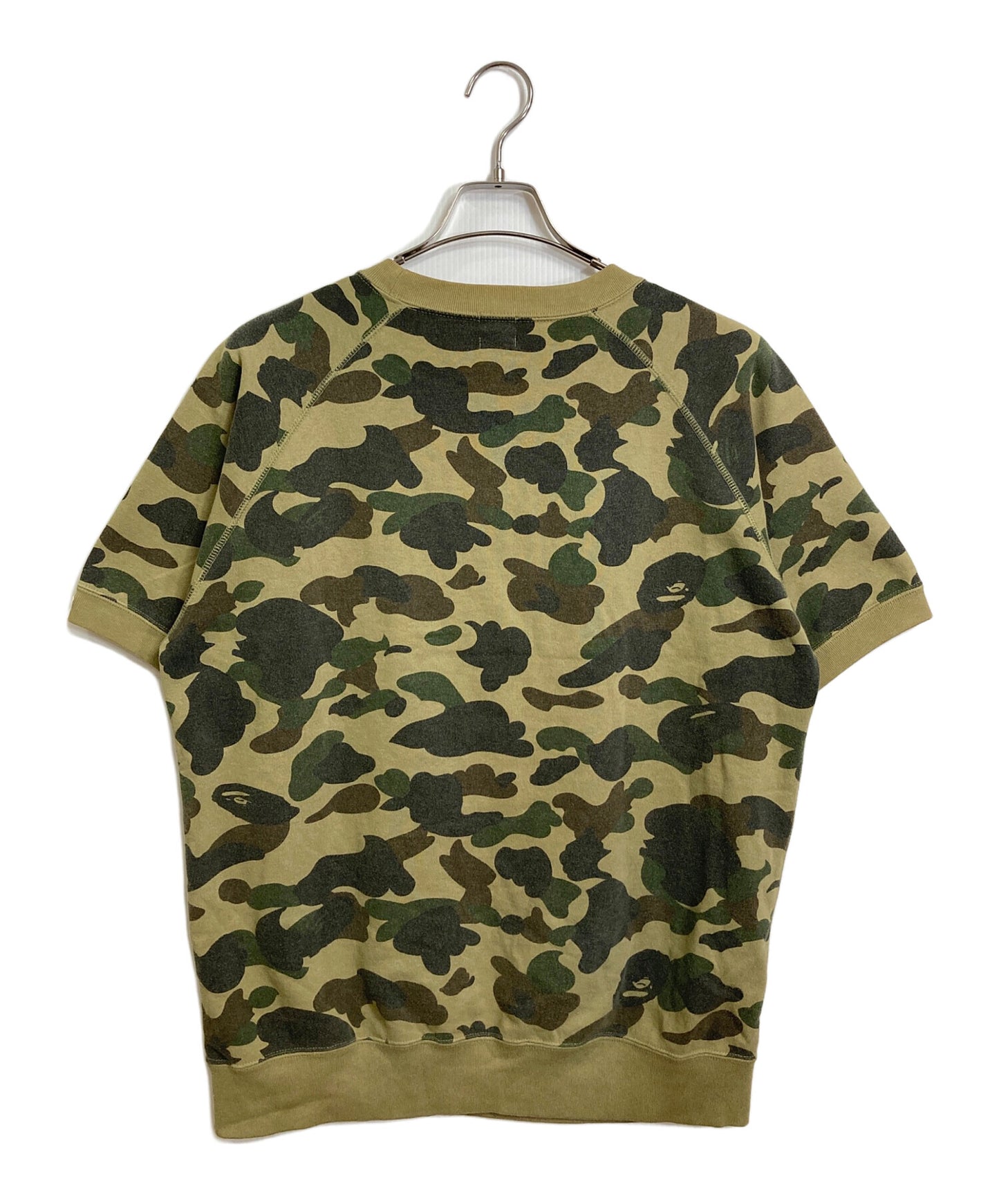 [Pre-owned] A BATHING APE Camo Pattern Rhinestone T-Shirt Short Sleeve Sweatshirt NIGO Period Camouflage Made in Japan
