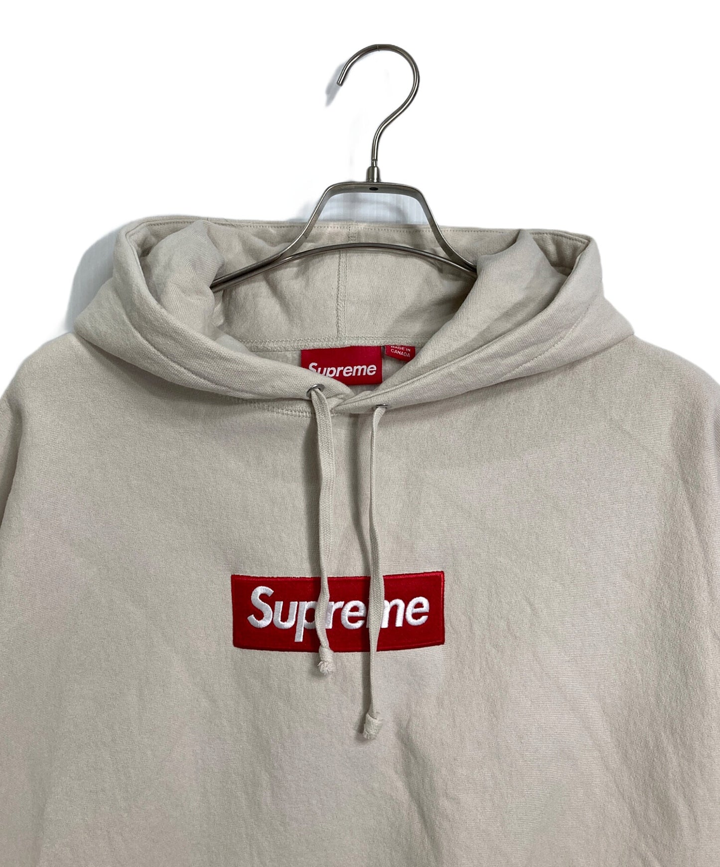 [Pre-owned] SUPREME Box Logo Hooded “Stone” Sweatshirt 24FW