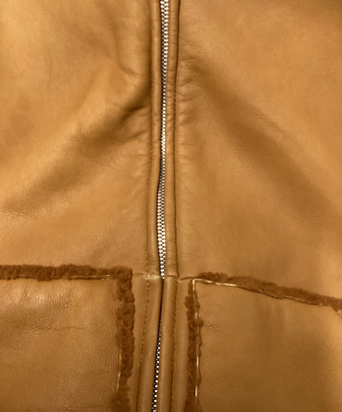 [Pre-owned] A BATHING APE Sheepskin Zip Hoodie