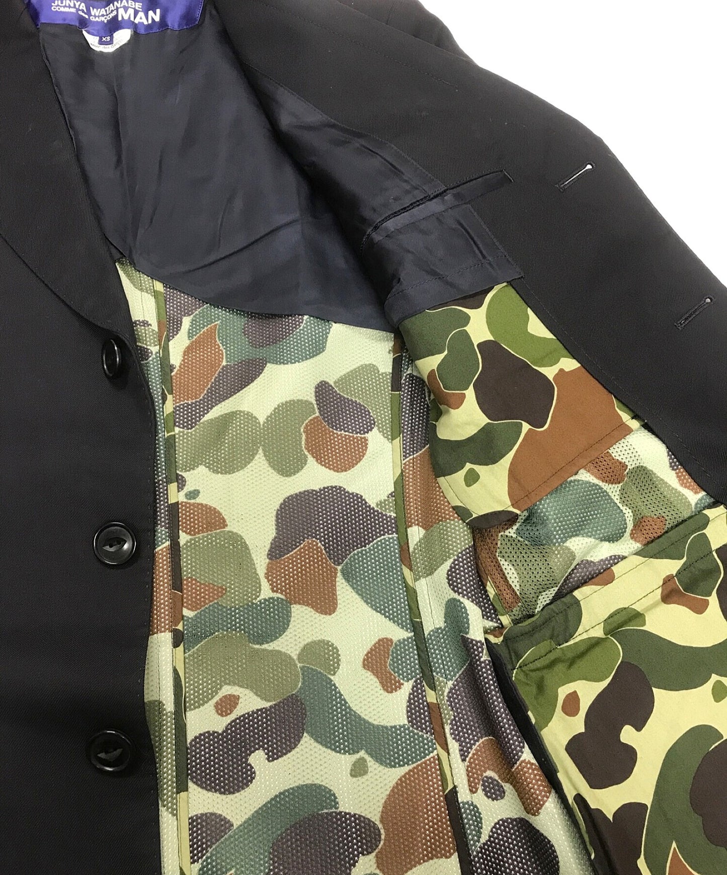 [Pre-owned] JUNYA WATANABE COMME des GARCONS Lined camo pattern 3B long jacket WF-C002