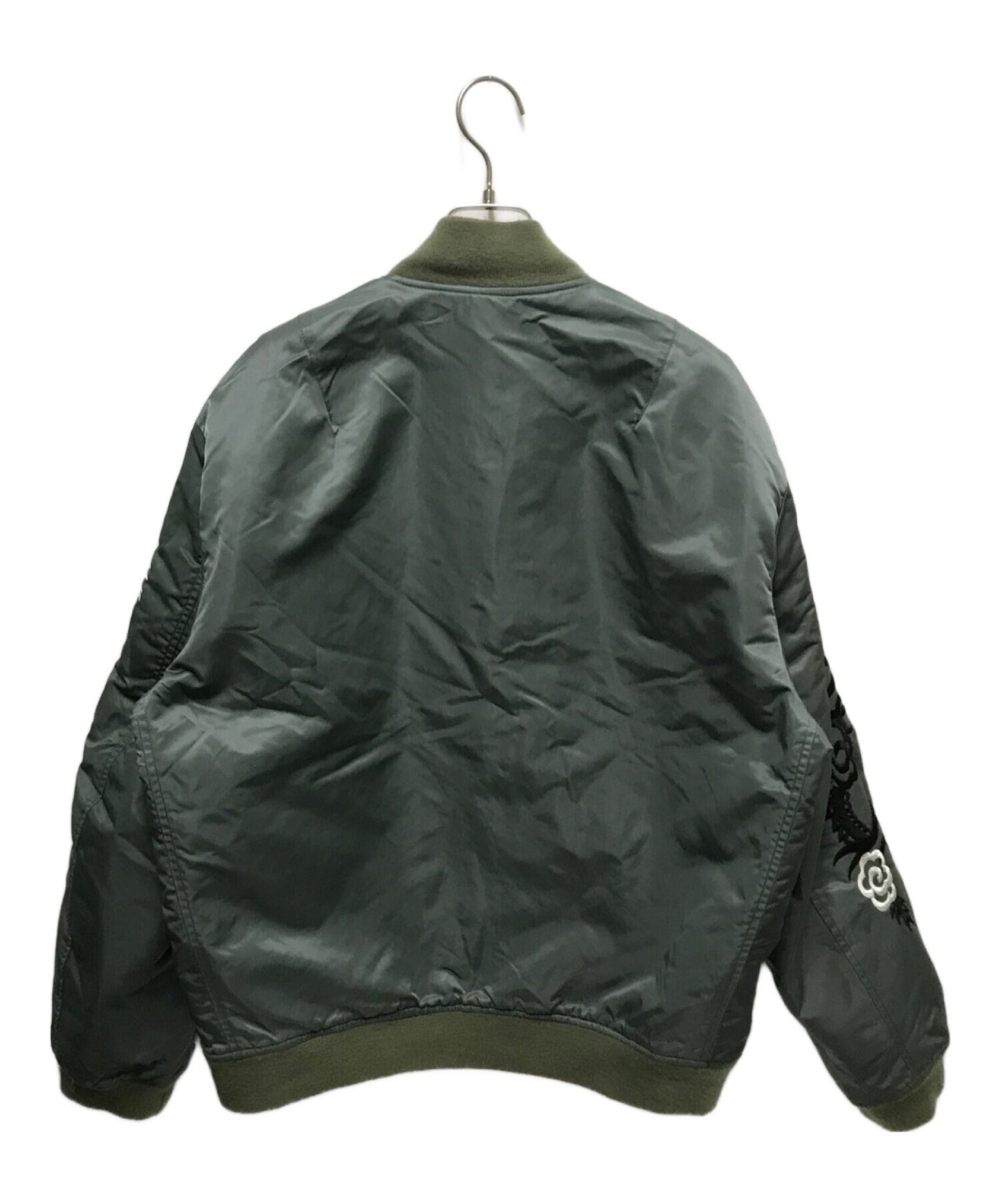 [Pre-owned] A BATHING APE Reversible MA-1 jacket with sleeve embroidery