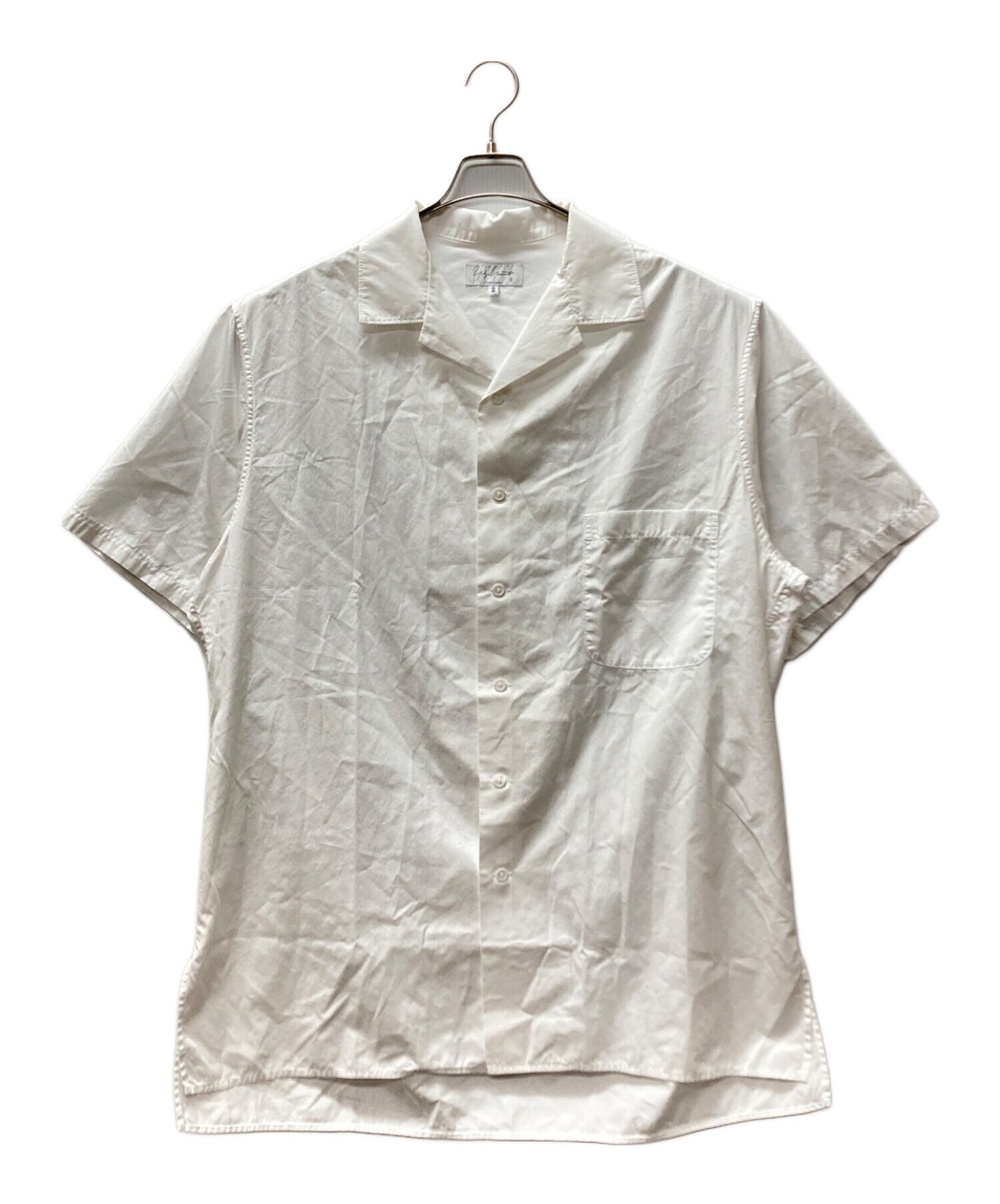 [Pre-owned] Yohji Yamamoto pour homme Open collar shirt w/ short sleeves HZ-B95-069