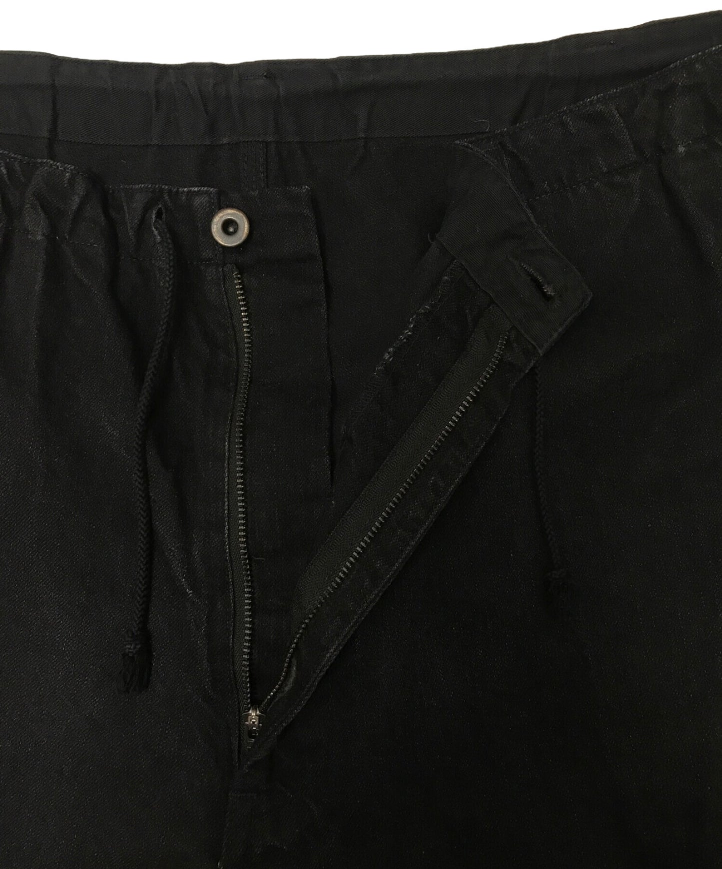 [Pre-owned] BLACK Scandal Yohji Yamamoto BLACK DENIM PAINTER PANTS HE-P95-045