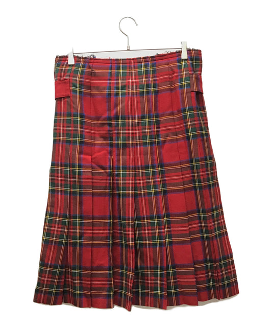 [Pre-owned] BLACK COMME des GARCONS wool check skirt 1R-S002