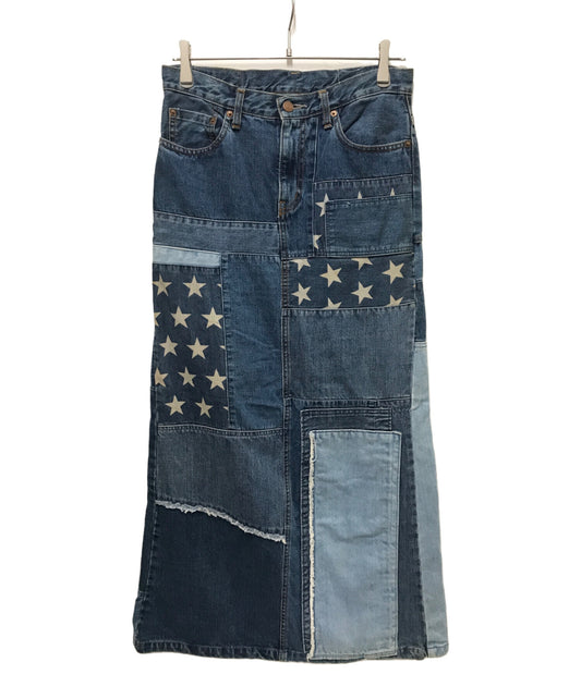 [Pre-owned] Hysteric Glamour Patchwork Denim Skirt 2AK-0810