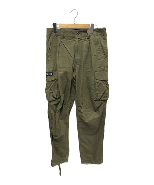 [Pre-owned] A BATHING APE MILITARY WIDE CARGO PANTS 001PTI301020M