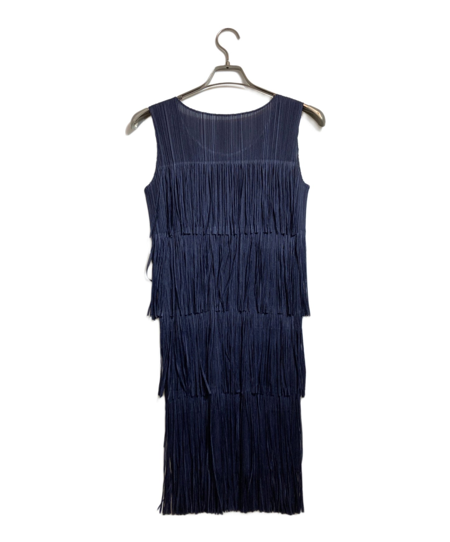 [Pre-owned] PLEATS PLEASE Fringe Gino Sleeve Dress PP21-JH784