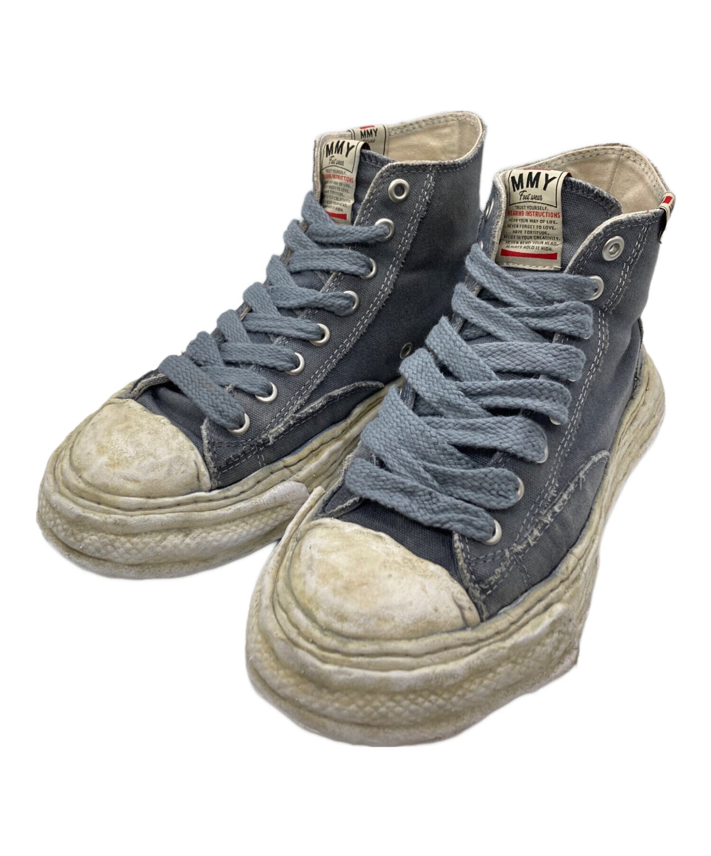 [Pre-owned] MIHARA YASUHIRO PETERSON 23 HIGH CANVAS GARMENT DYE/Sneakers A12FW705