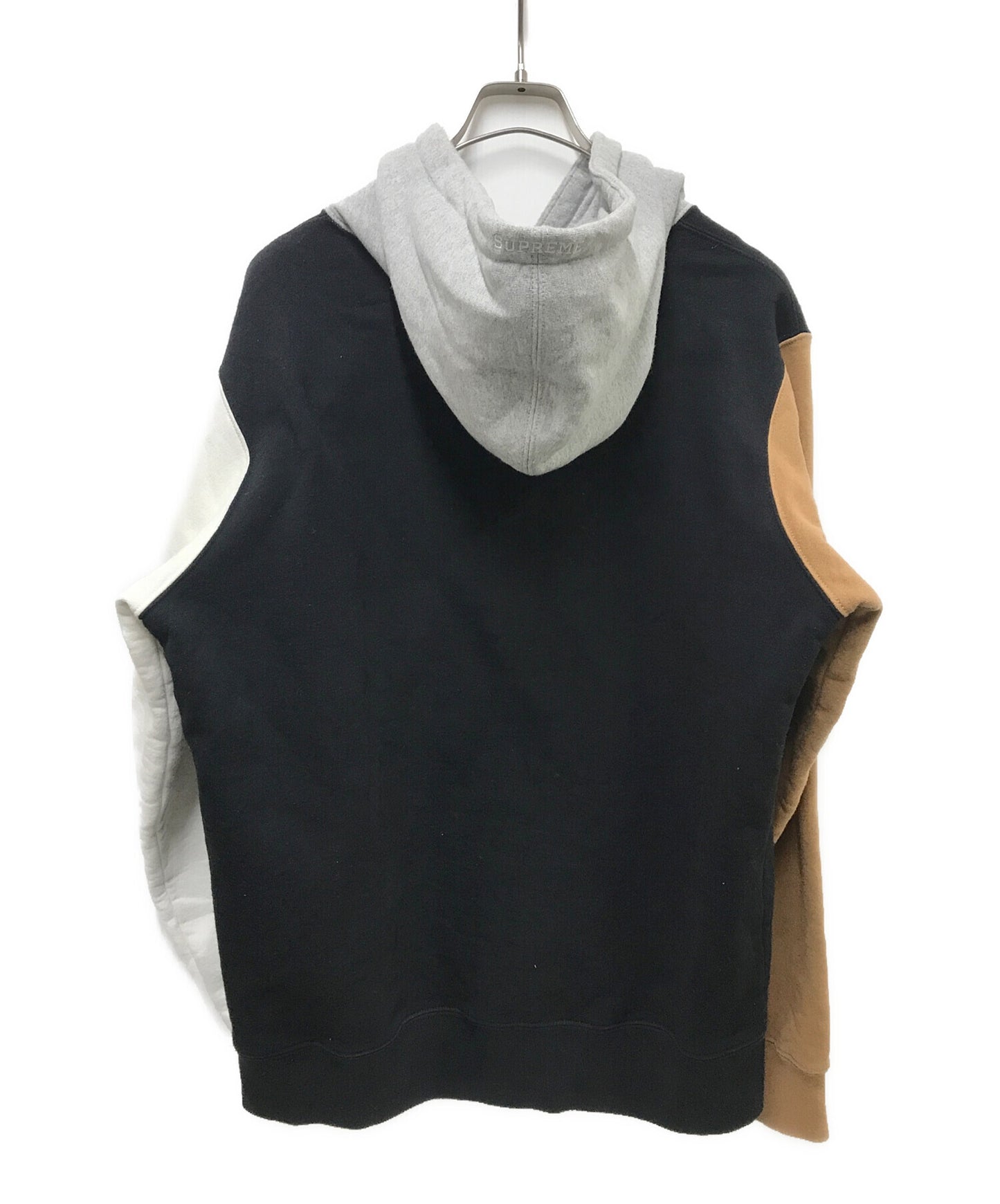 [Pre-owned] SUPREME S Logo Colorblocked Hooded Sweatshirt