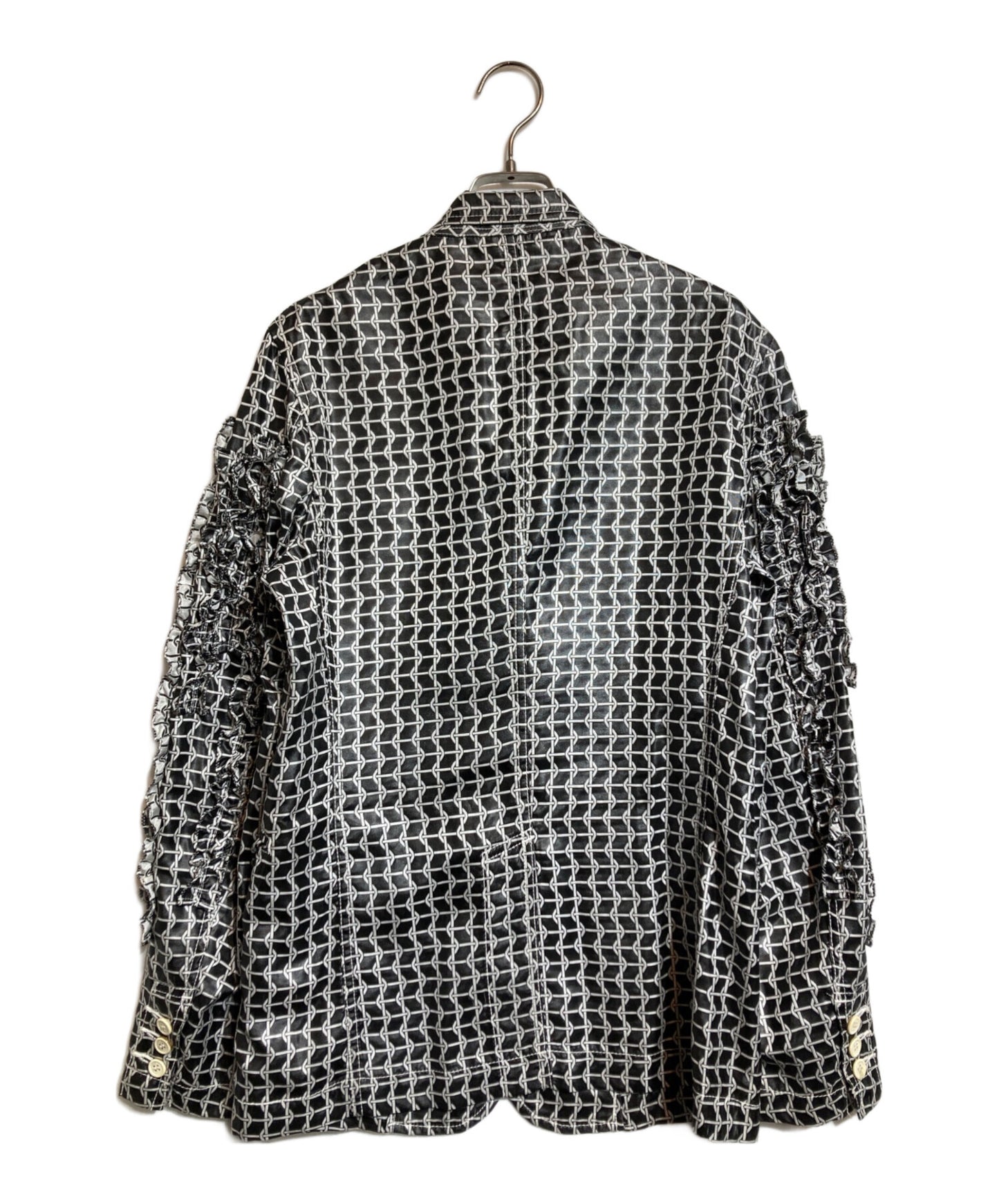 [Pre-owned] COMME des GARCONS HOMME PLUS Ruffle Sleeve Chain Pattern Tailored Jacket PI-J067