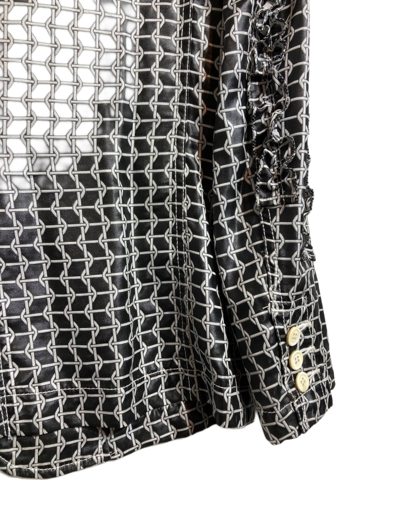 [Pre-owned] COMME des GARCONS HOMME PLUS Ruffle Sleeve Chain Pattern Tailored Jacket PI-J067