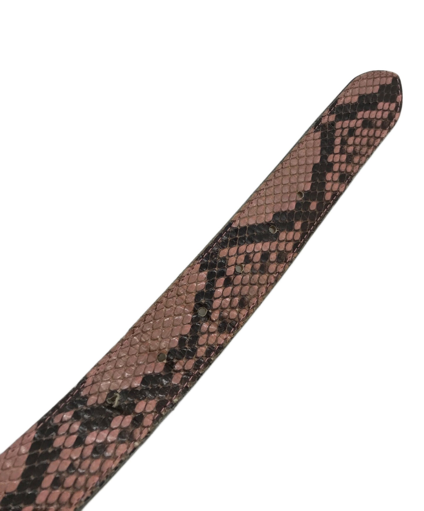 [Pre-owned] WACKO MARIA PYTHON LEATHER BELT