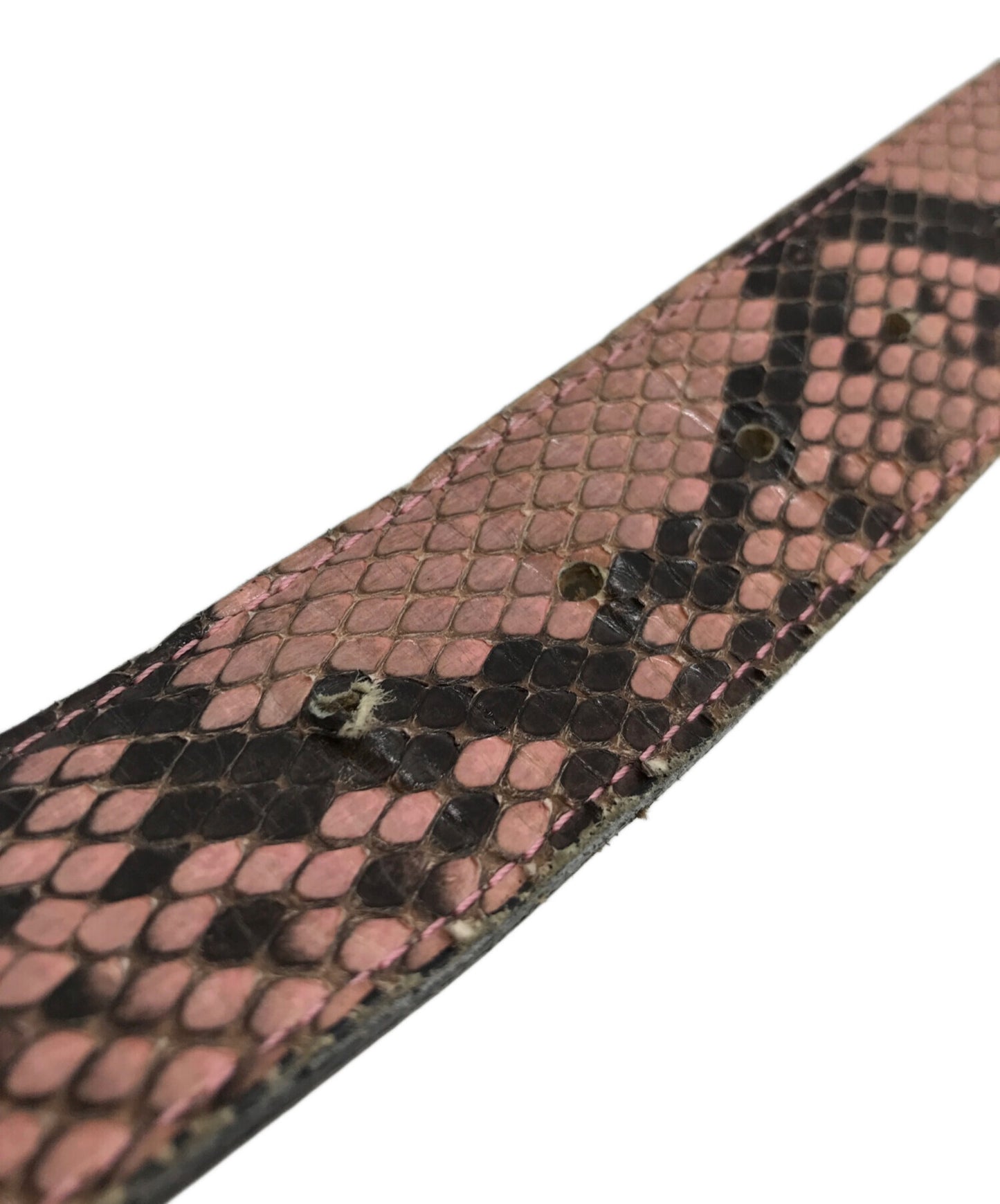 [Pre-owned] WACKO MARIA PYTHON LEATHER BELT