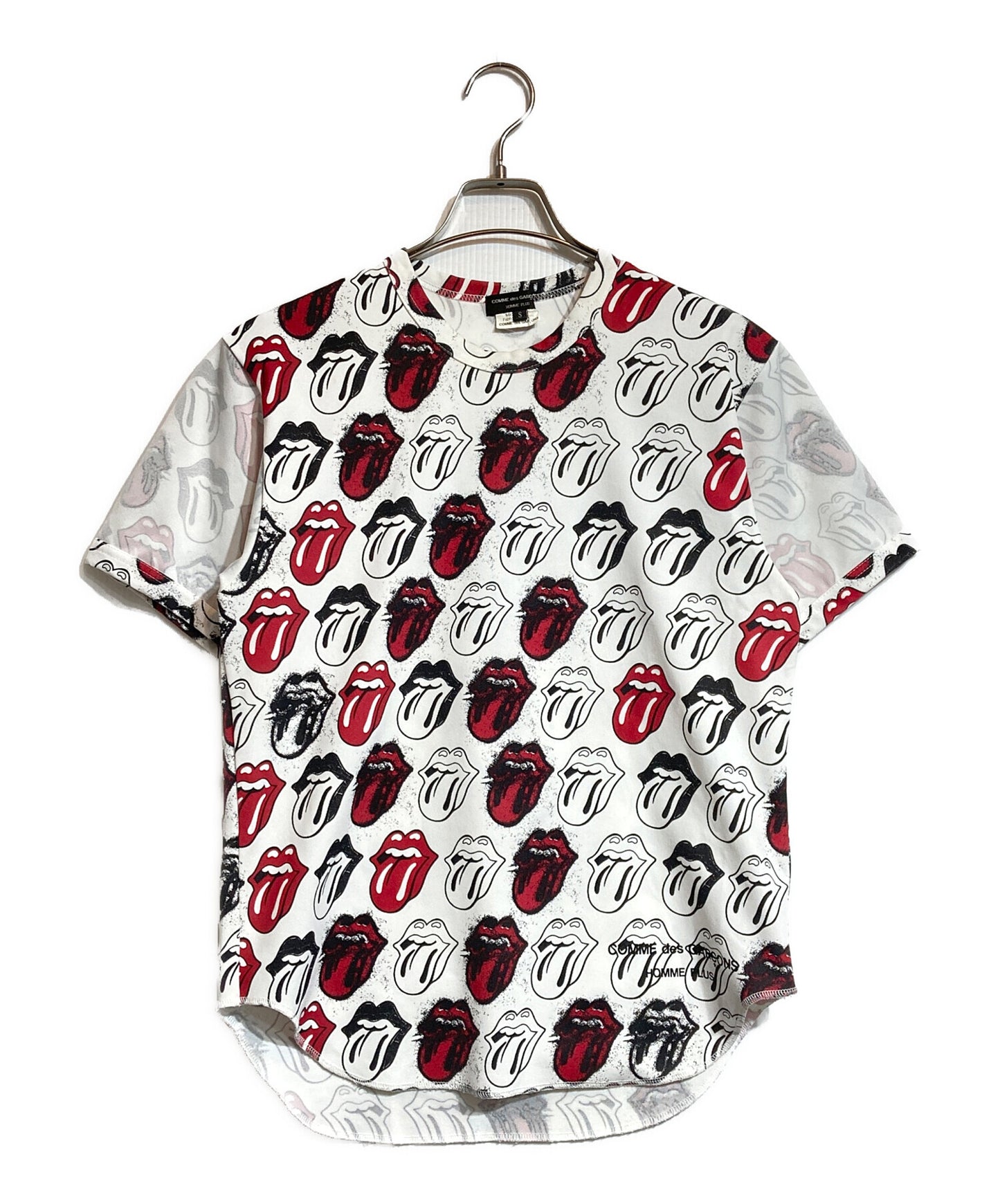 [Pre-owned] COMME des GARCONS HOMME PLUS ROLLING STONES LIP AND TAN ICON TEE PQ-T002