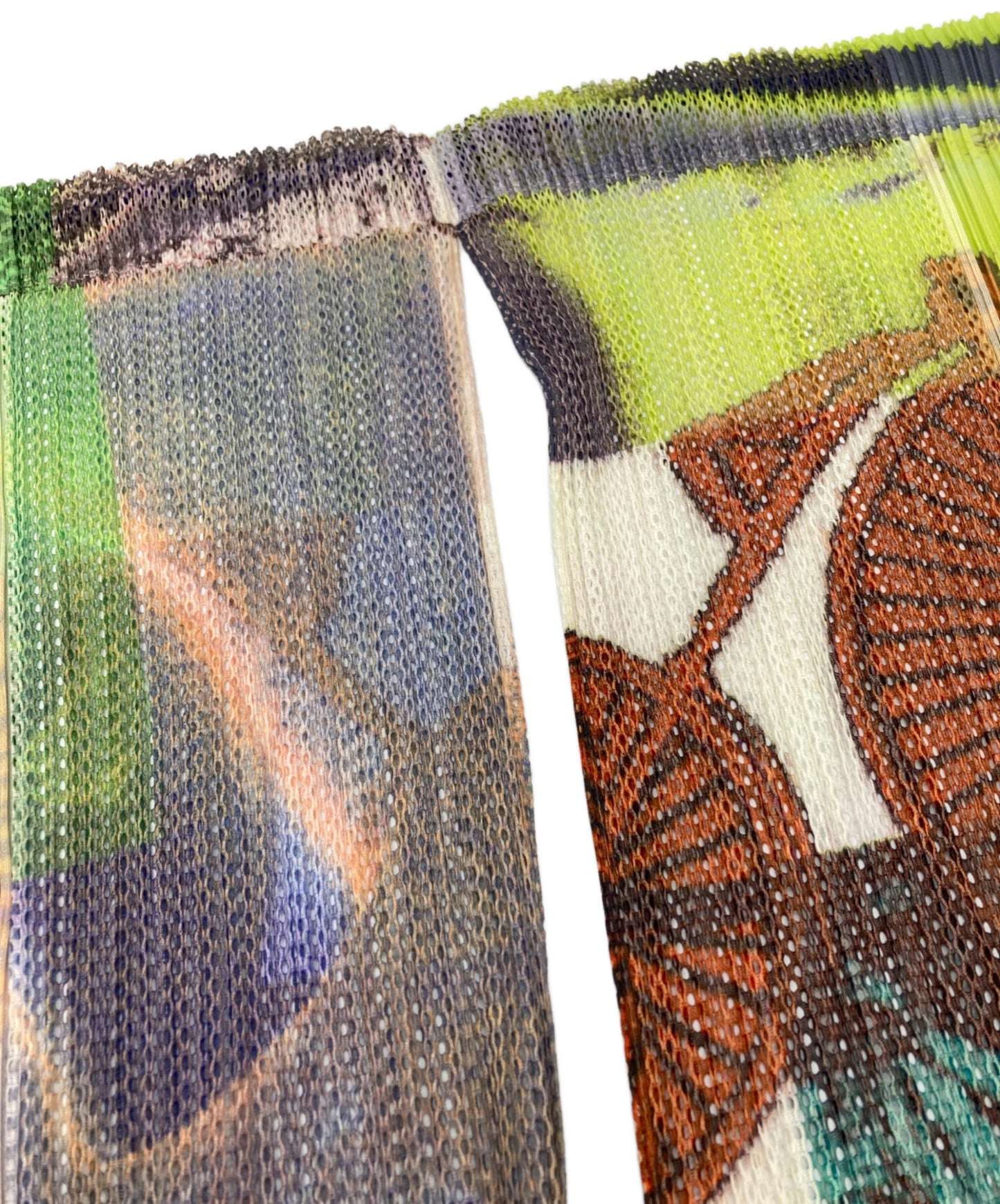 [Pre-owned] PLEATS PLEASE Pleated wrap skirt with all-over pattern PP12-JG618