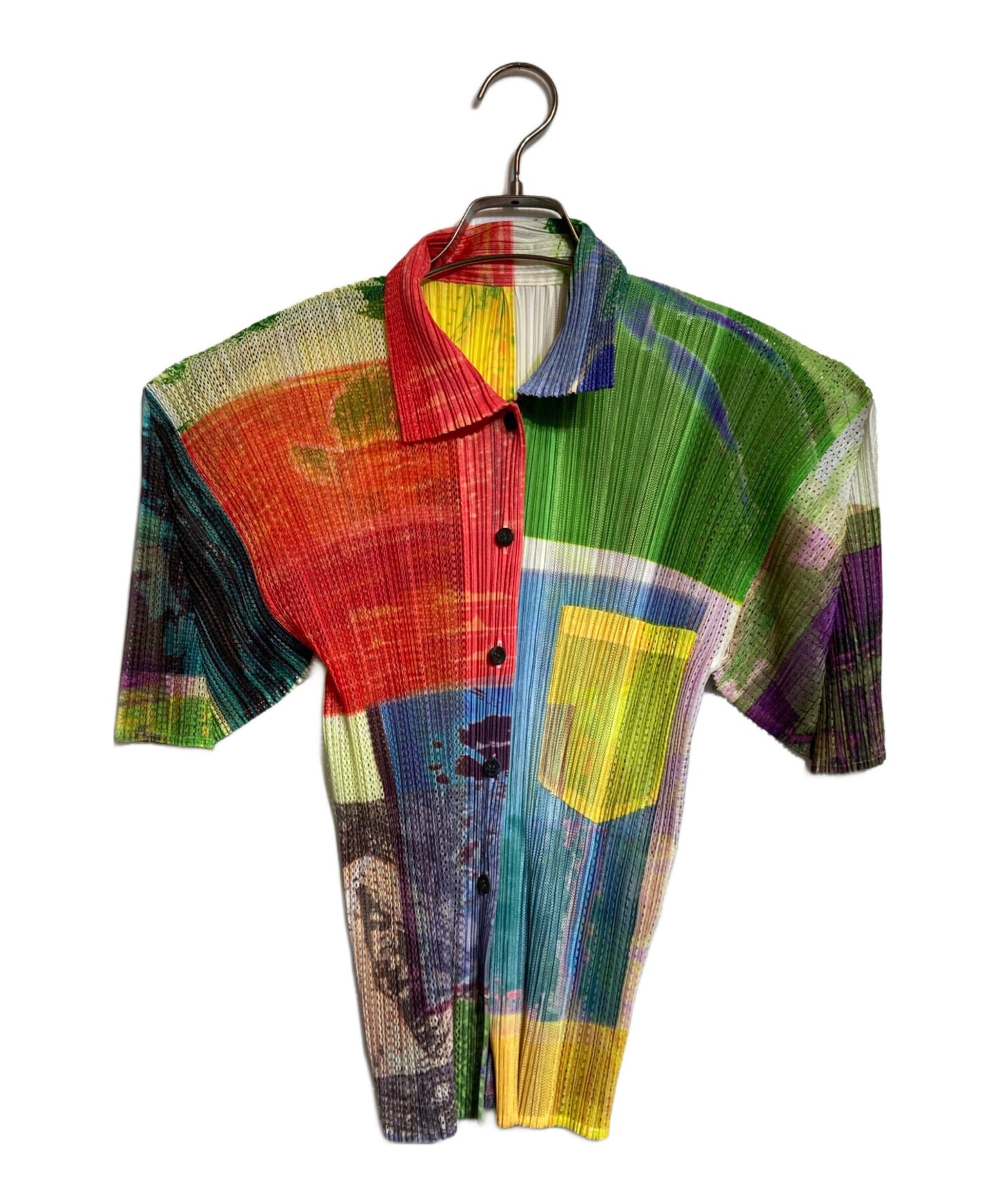 [Pre-owned] PLEATS PLEASE graphic pleat shirt PP12-JJ612