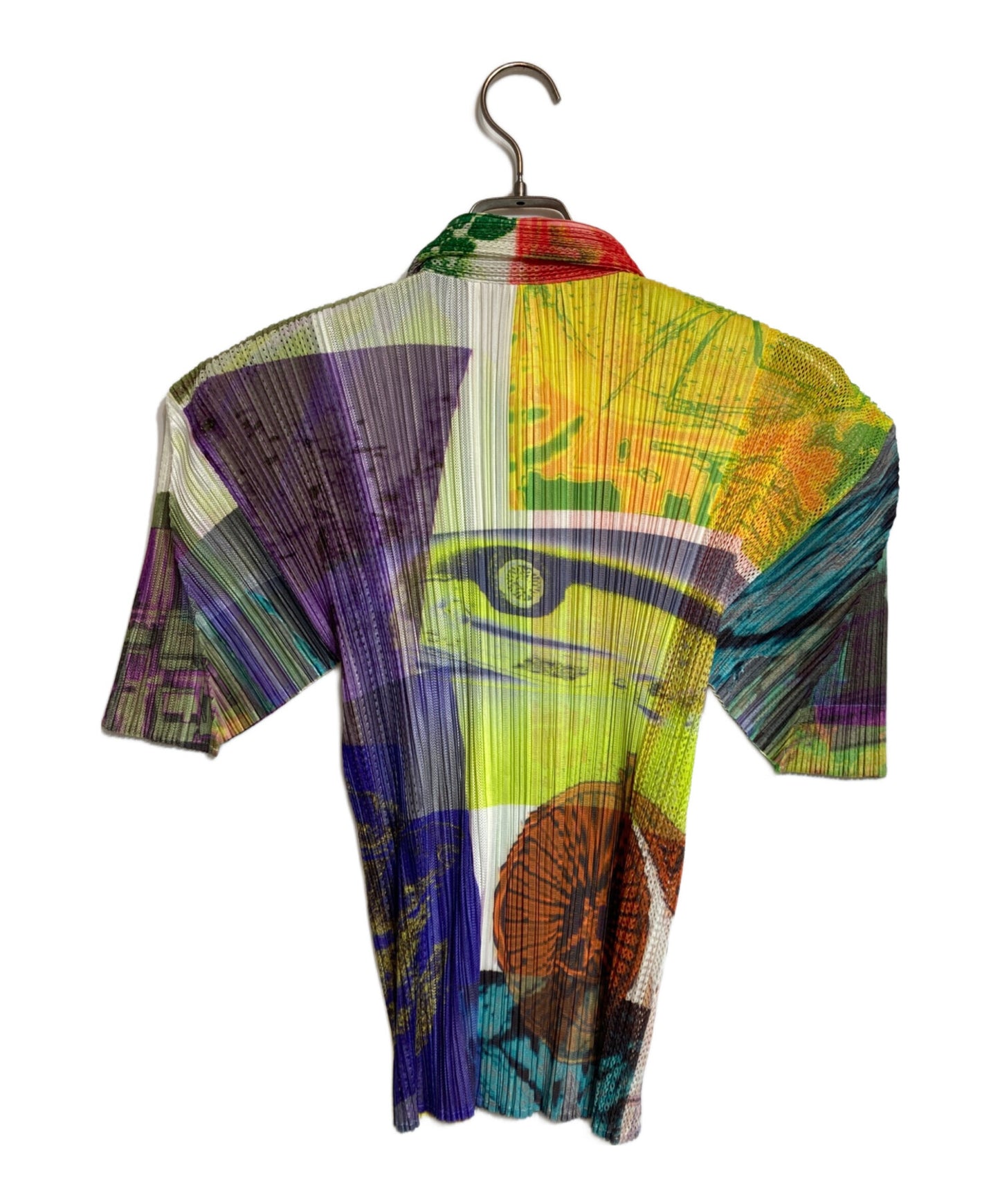 [Pre-owned] PLEATS PLEASE graphic pleat shirt PP12-JJ612