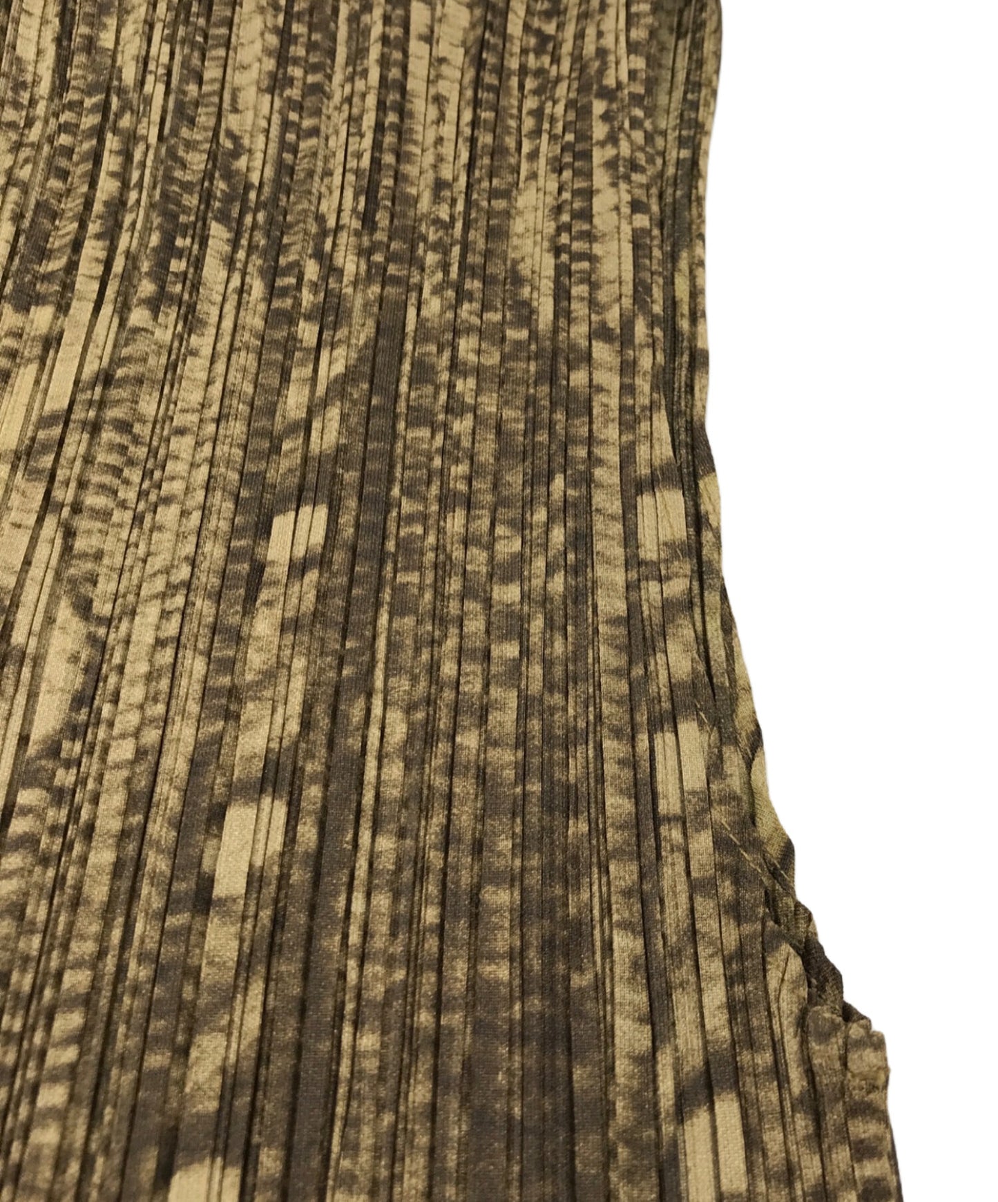 [Pre-owned] PLEATS PLEASE Cable-knit pattern transfer pleated zip vest PP64-JE432