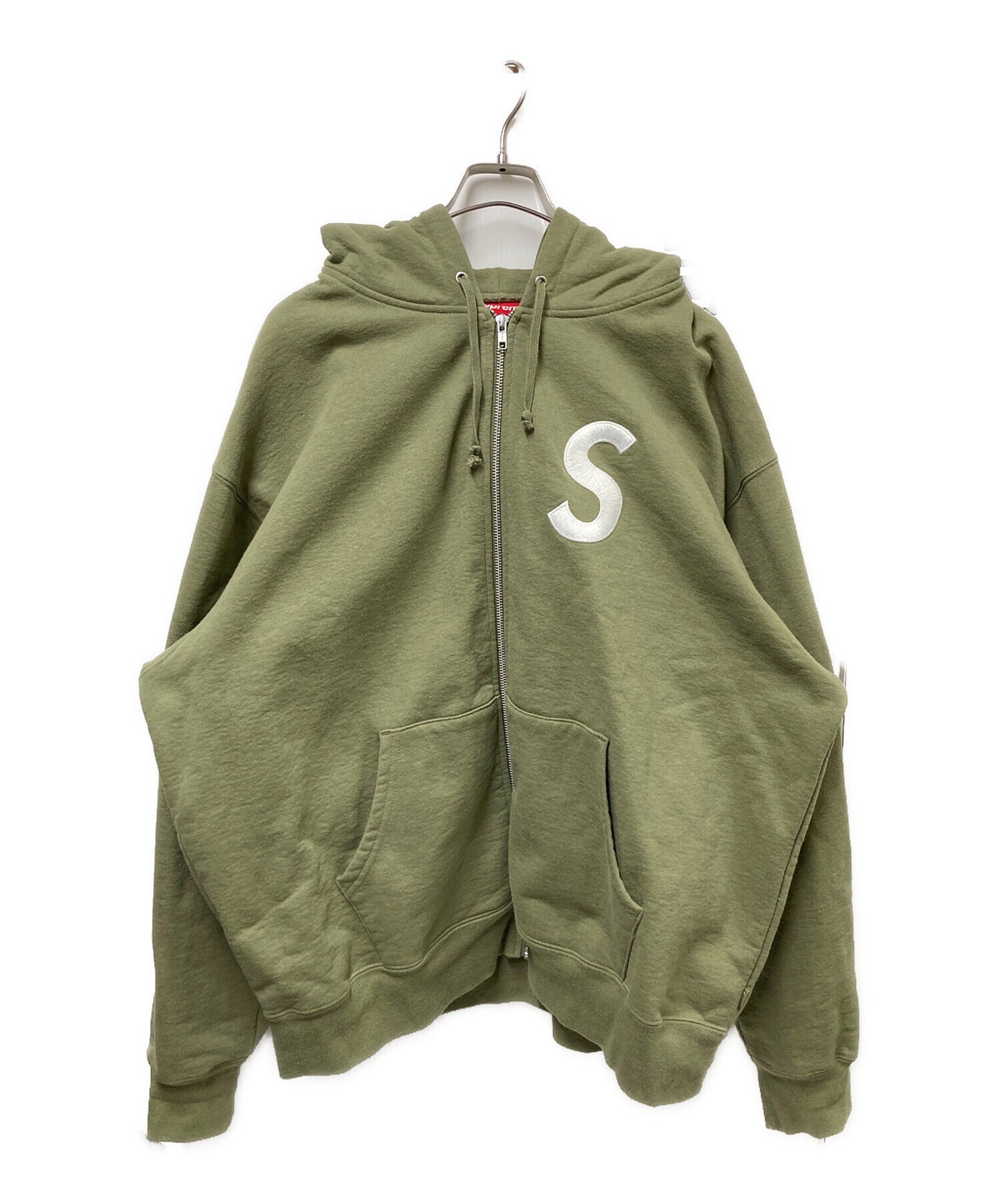 [Pre-owned] SUPREME Logo Zip Up Hooded Sweatshirts