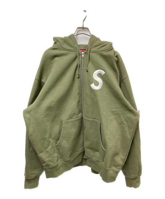 [Pre-owned] SUPREME Logo Zip Up Hooded Sweatshirts