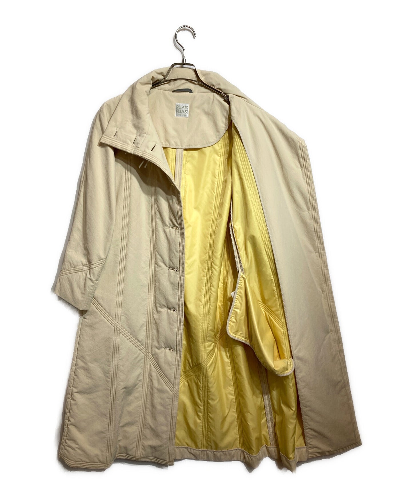 [Pre-owned] PLEATS PLEASE Cutwork cotton coat PP74-ZA872