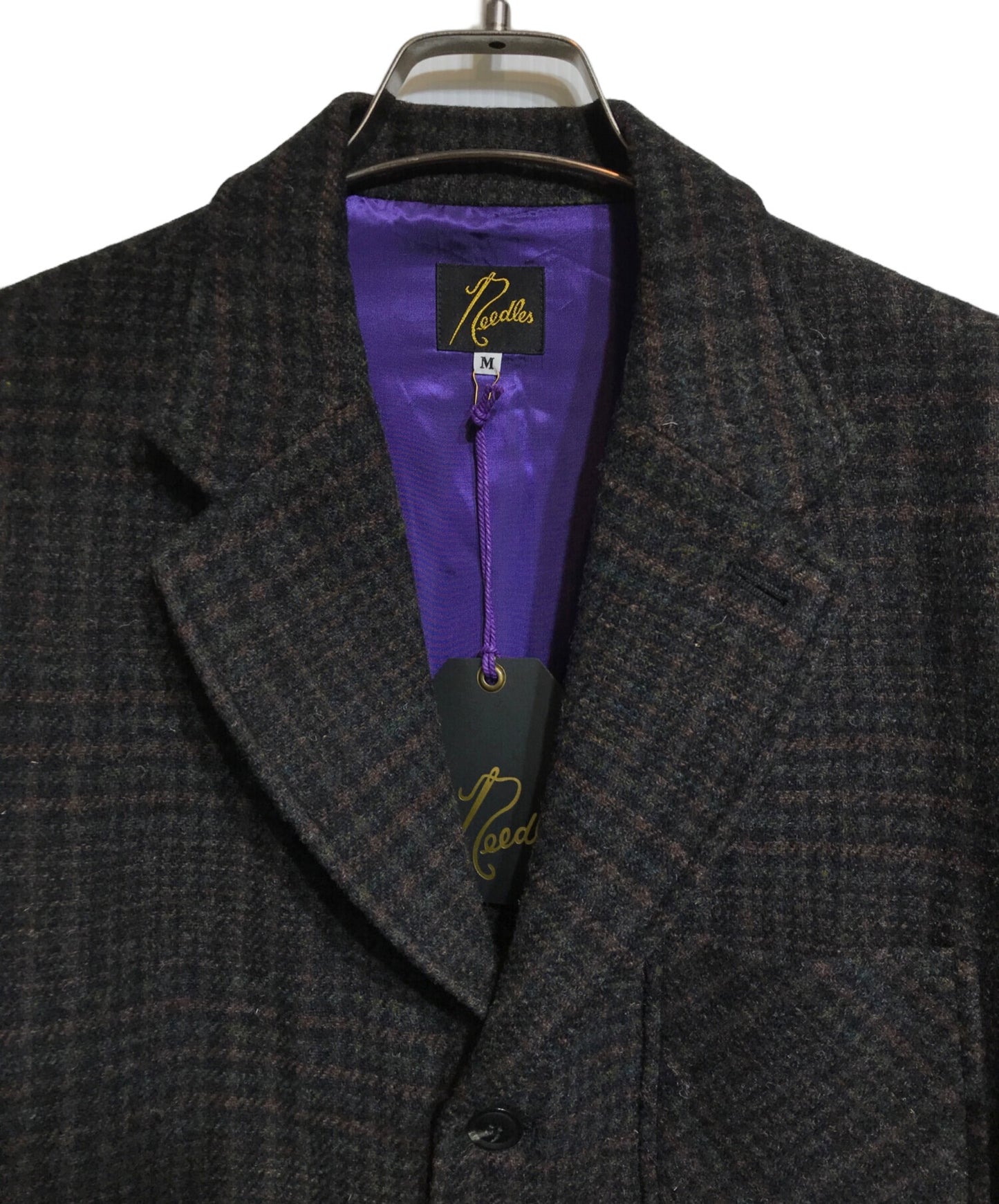 [Pre-owned] Needles Loafer Jacket - Wool Glen Plaid PU098