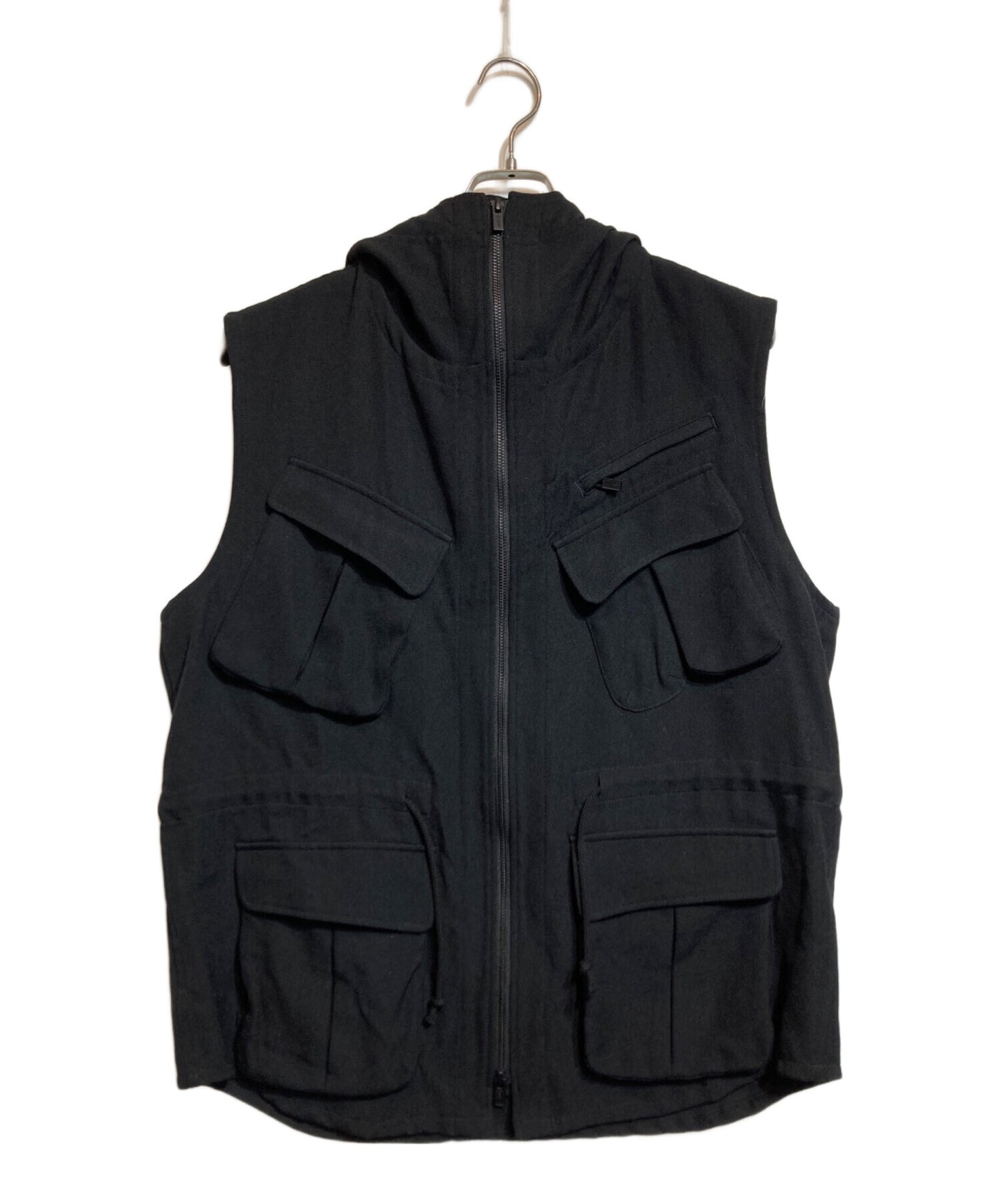 [Pre-owned] Yohji Yamamoto pour homme ARMY GABARDINE HOODED VEST HE-V08-101
