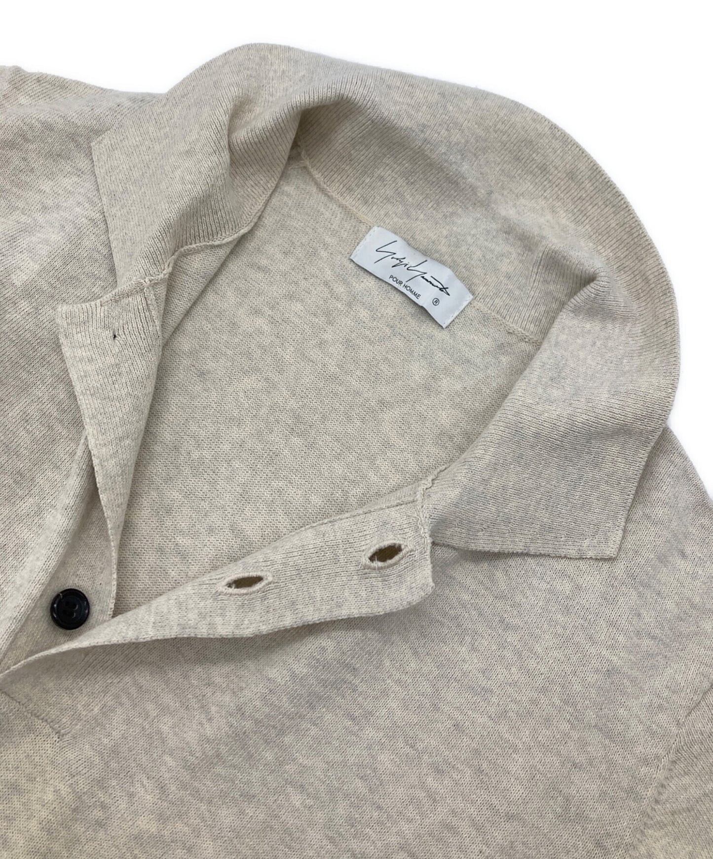 [Pre-owned] Yohji Yamamoto pour homme Jersey knit polo shirt HG-K22-099