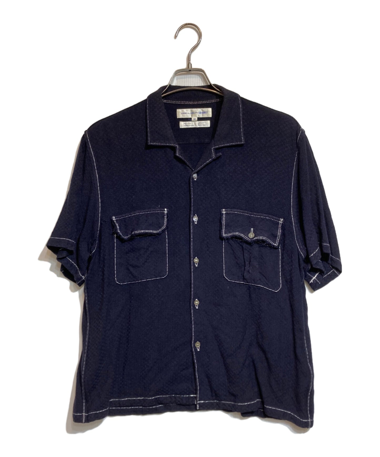 [Pre-owned] COMME des GARCONS SHIRT stitched open collar shirt S11021