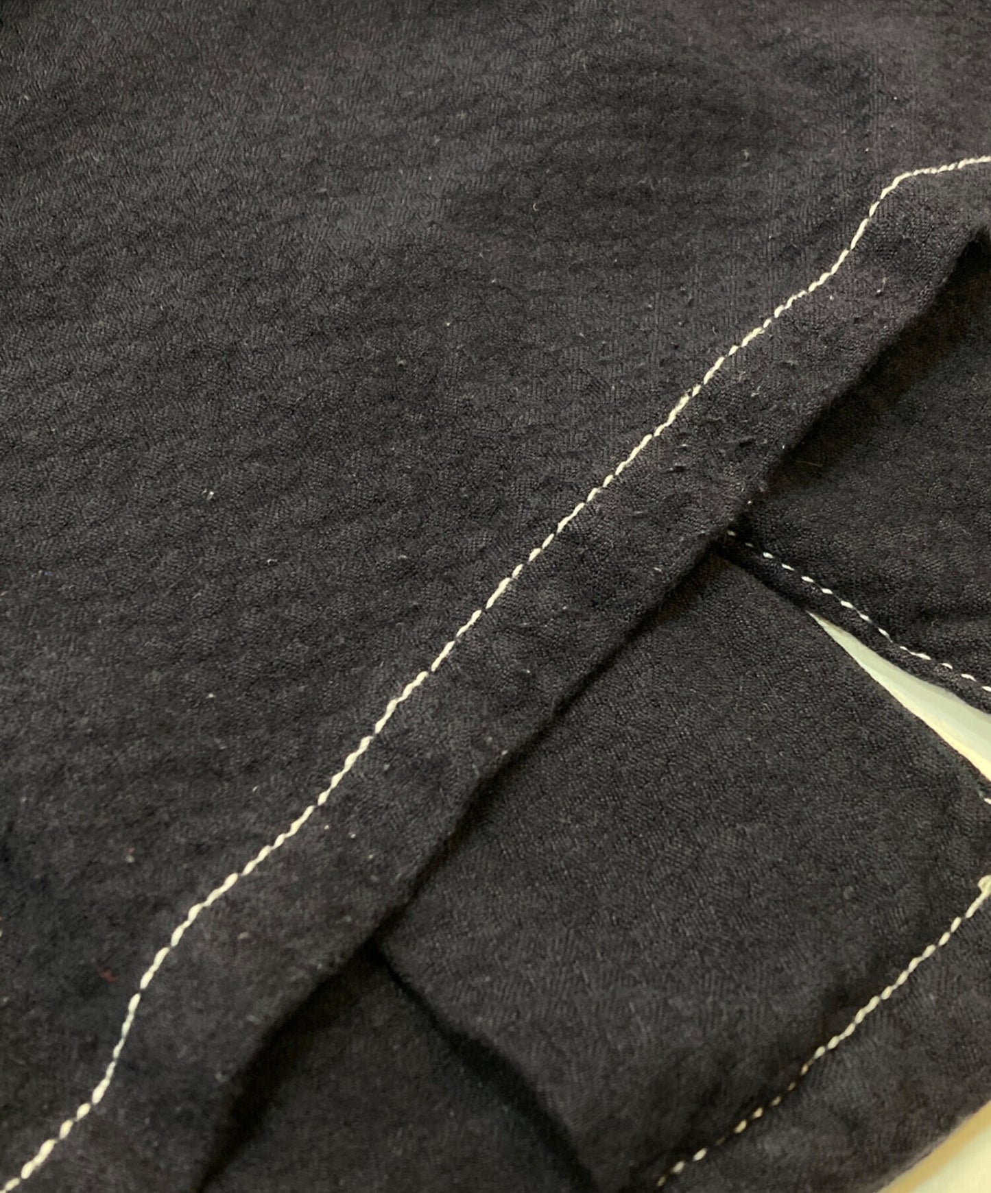 [Pre-owned] COMME des GARCONS SHIRT stitched open collar shirt S11021