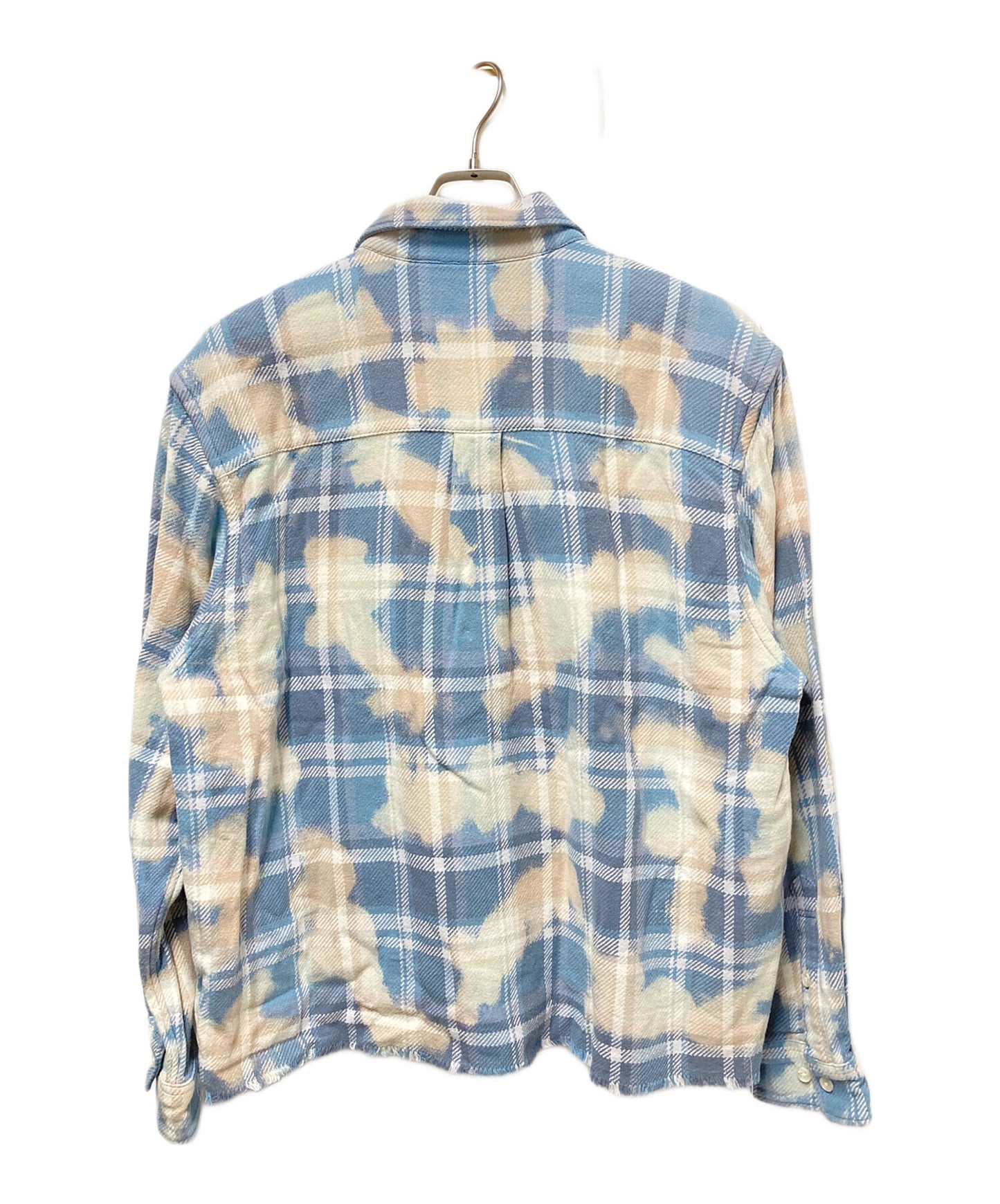[Pre-owned] A BATHING APE BLEACHED BAPE CHECK SHIRT JACKET 001SHK301005M
