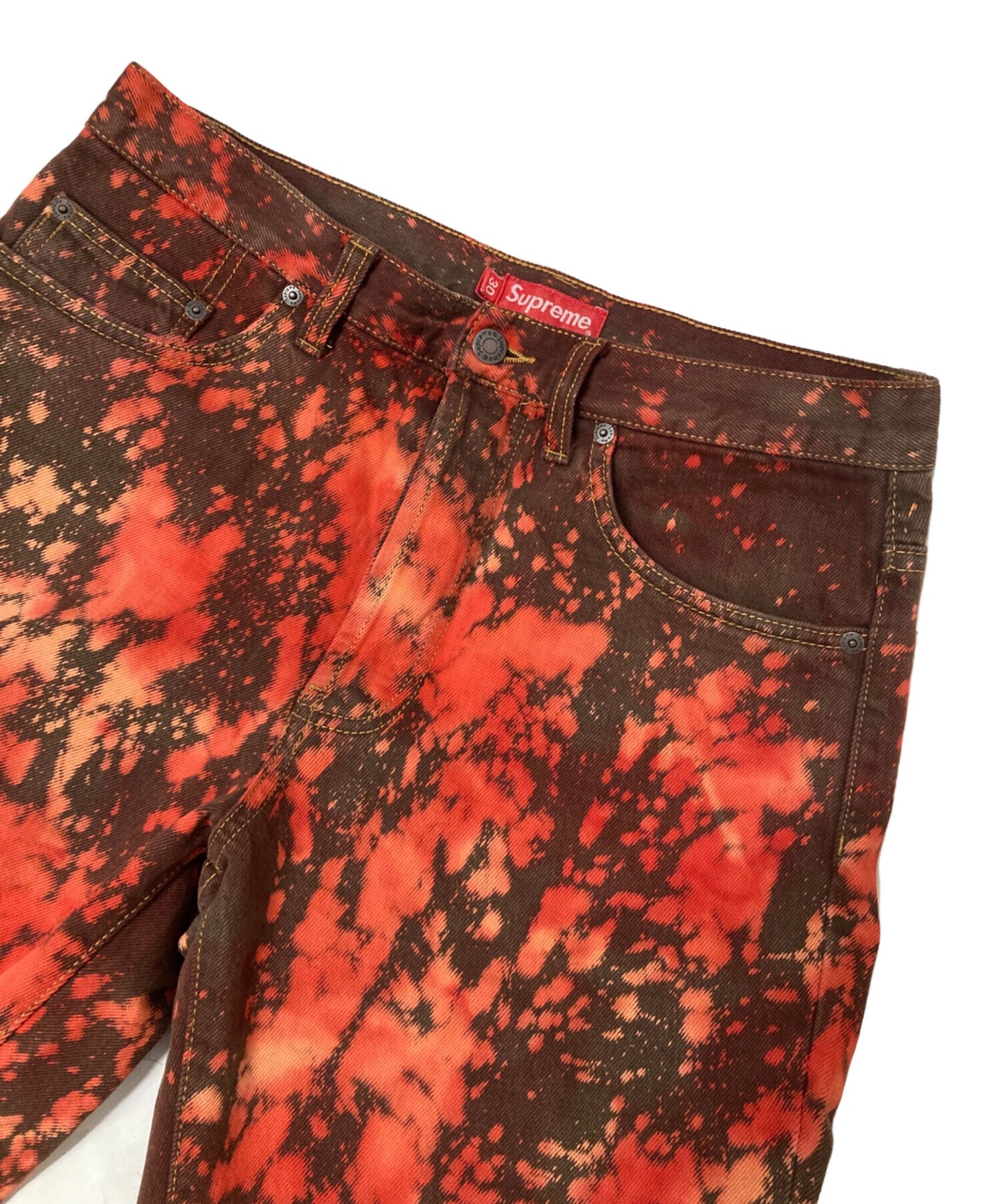 [Pre-owned] SUPREME Regular Jean Bleached