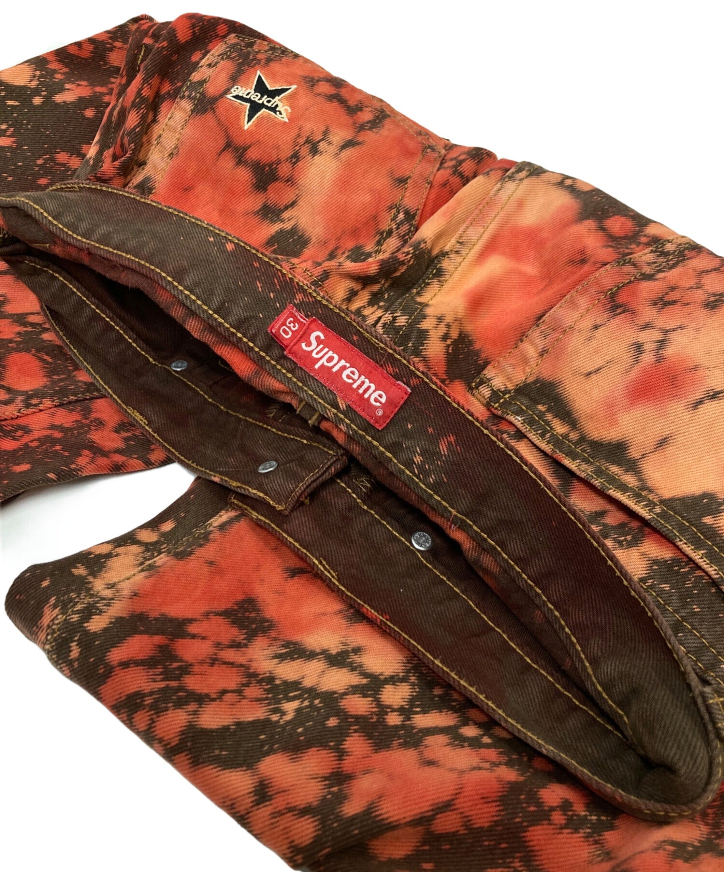 [Pre-owned] SUPREME Regular Jean Bleached