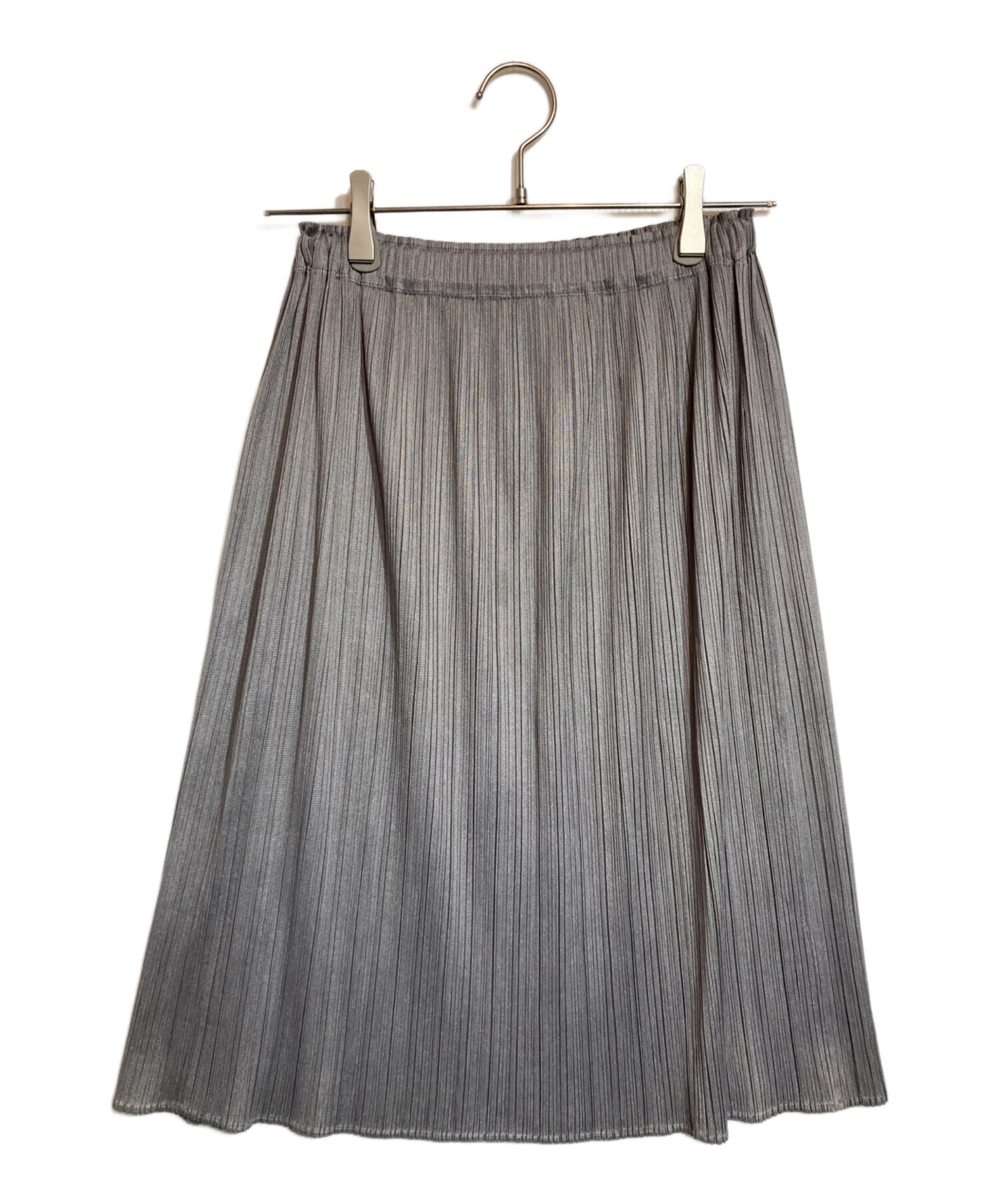 [Pre-owned] PLEATS PLEASE pleated midi-skirt PP71-JG893