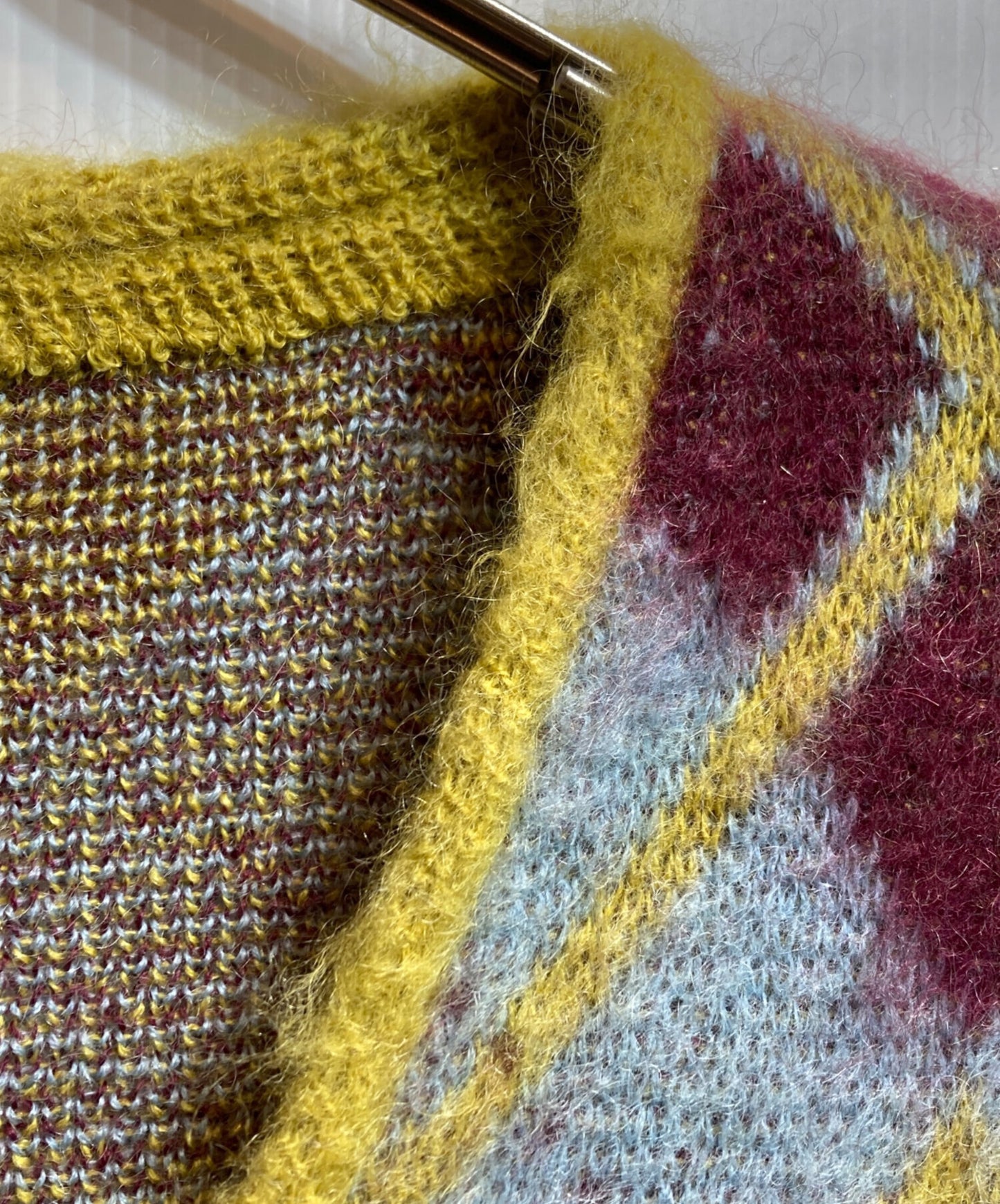 [Pre-owned] Needles MOHAIR CARDIGAN ARGYLE J0256