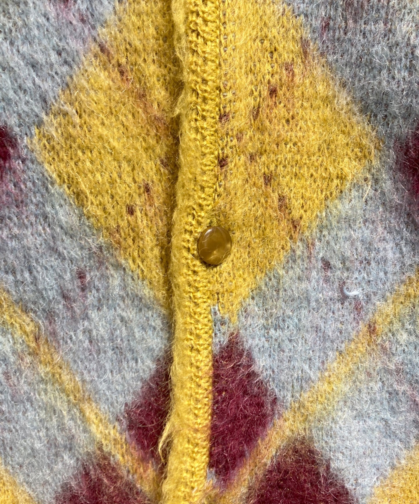 [Pre-owned] Needles MOHAIR CARDIGAN ARGYLE J0256